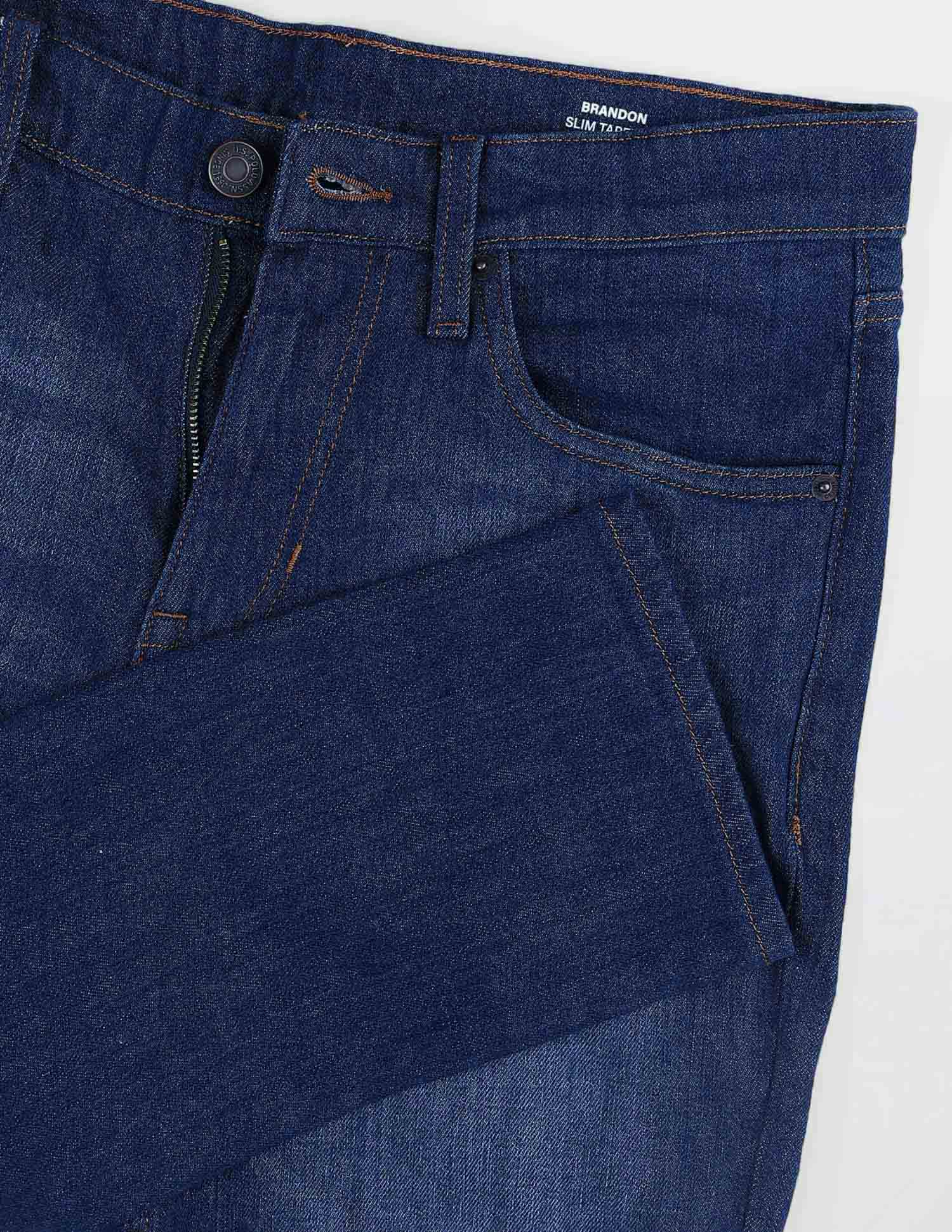 Brandon Slim Tapered Fit Whiskered Jeans Indigo - U.S. POLO ASSN. | Large