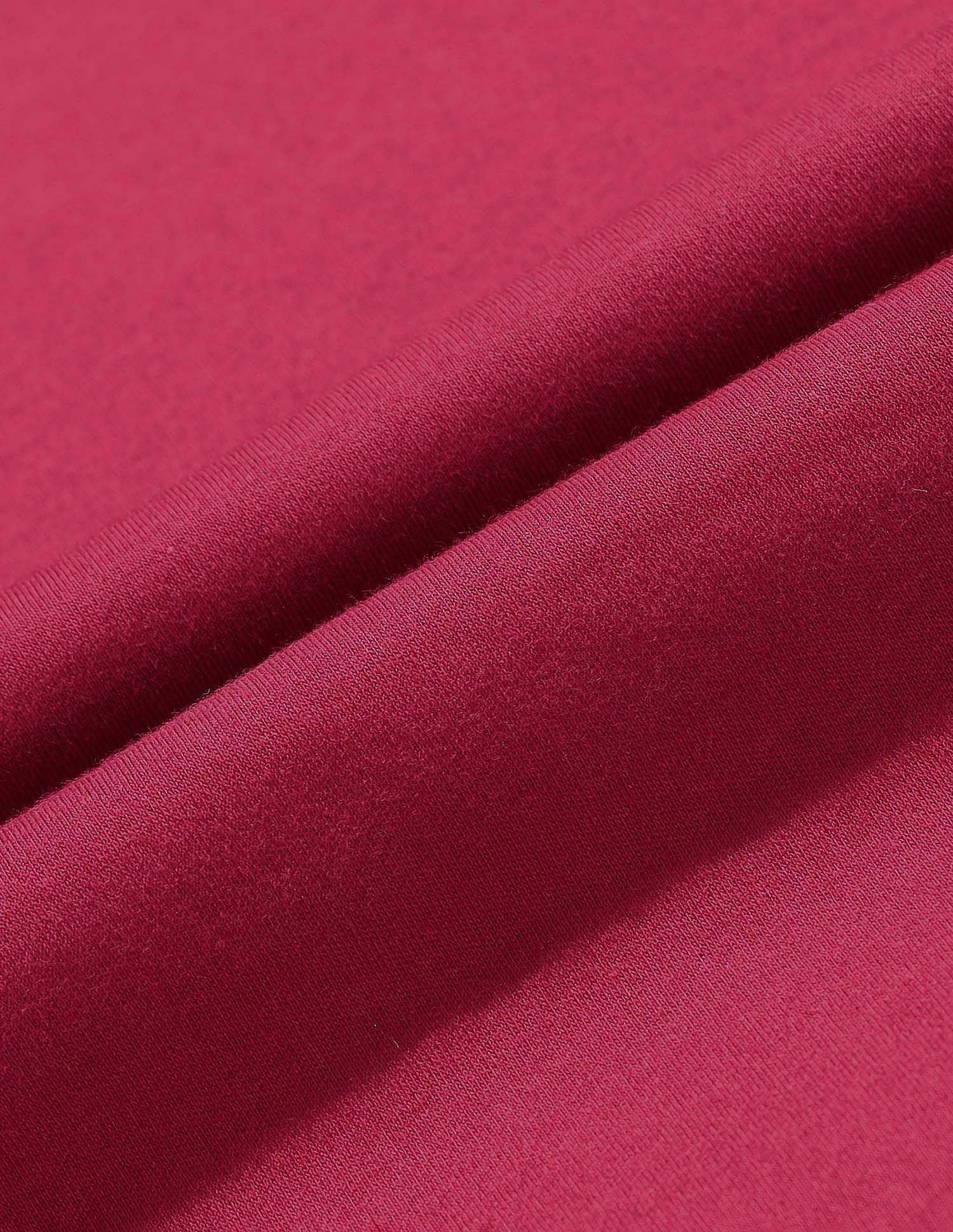 Boxy Fit Solid Lounge T-Shirt Dark Red - U.S. POLO ASSN. | Large