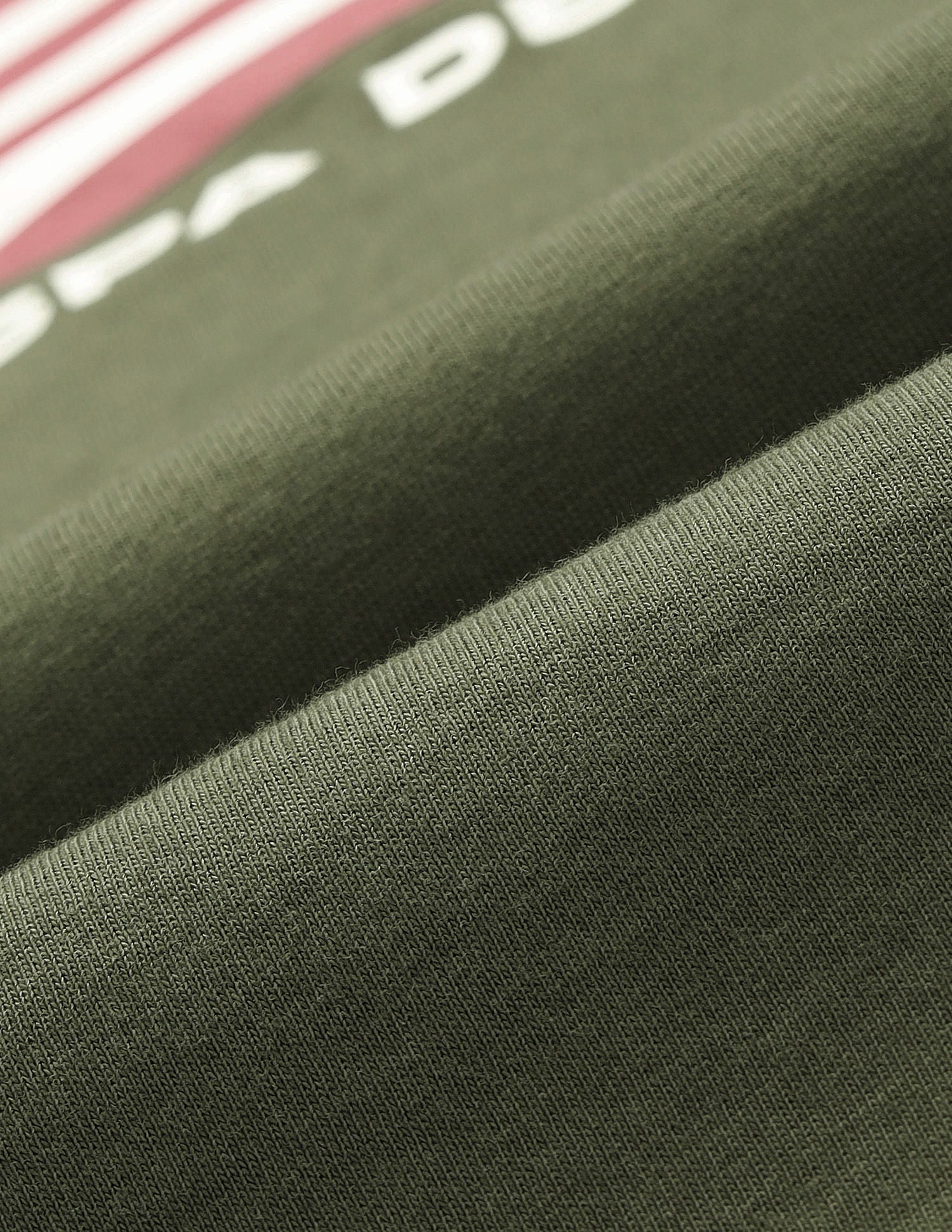 Brand Print Muscle Fit T-Shirt Olive - U.S. Polo Assn. India | Large