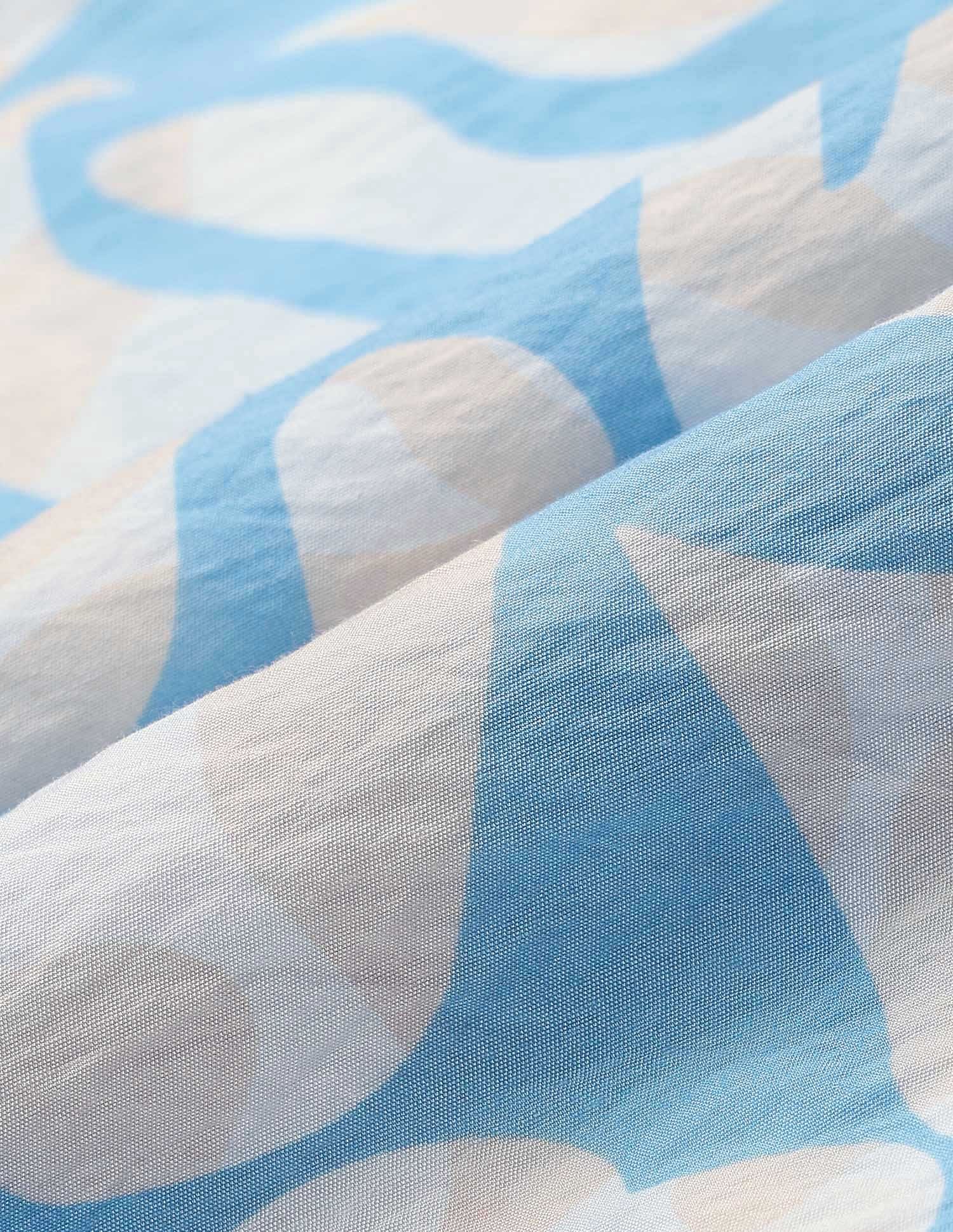 Relaxed Fit Abstract Printed Shirt Light Blue - U.S. POLO ASSN. | Large