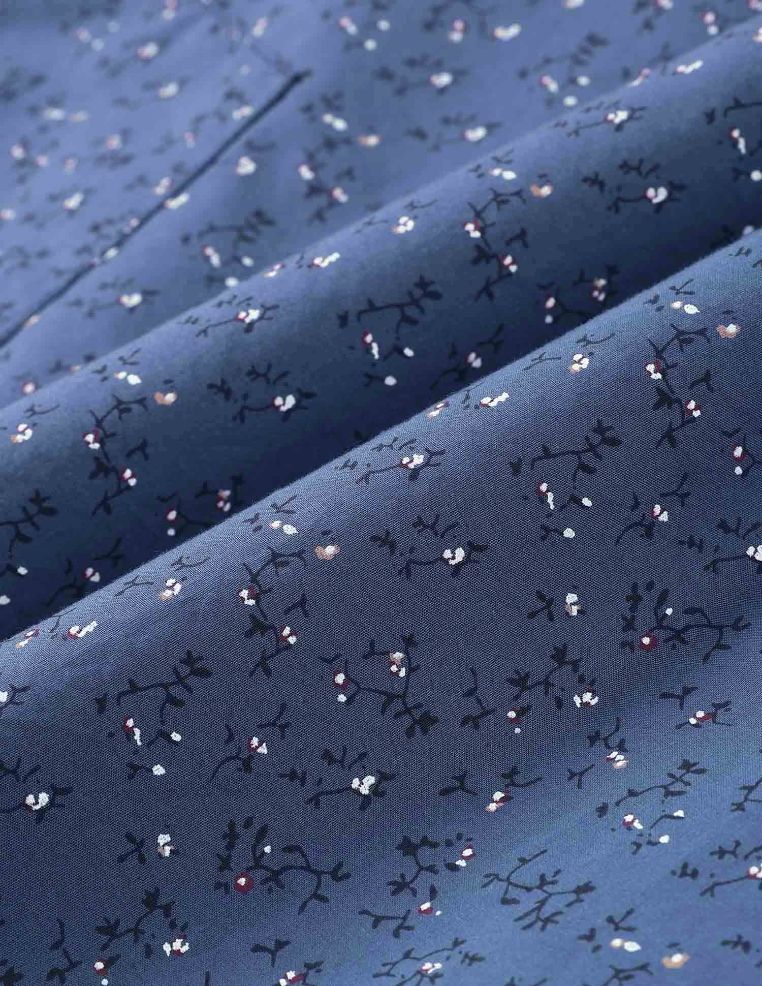 Pure Cotton Floral Printed Shirt Dark Blue - U.S. Polo Assn. India | Large