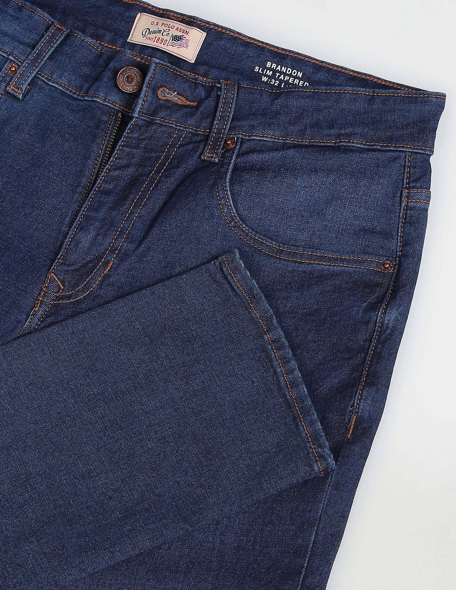 Brandon Slim Tapered Authentic Jeans Dark Blue - U.S. Polo Assn. India | Large