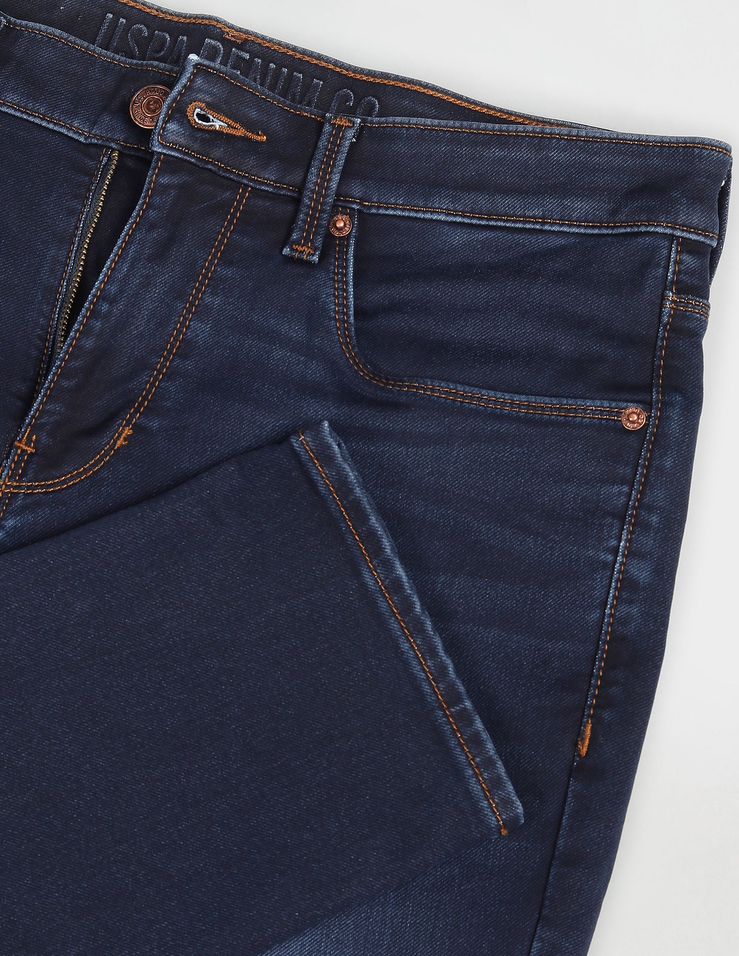 Slim Tapered Fit Dark Wash Jeans Blue - U.S. POLO ASSN. | Large