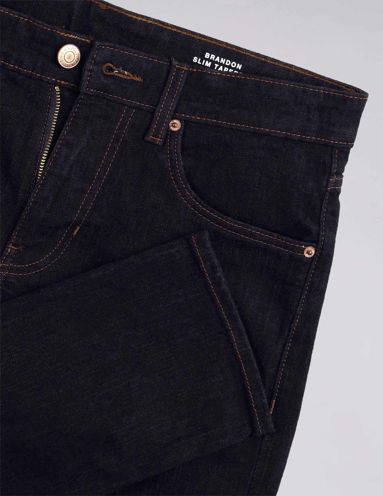 Brandon Slim Tapered Fit Blue Vintage Jeans Dark Wash - U.S. Polo Assn. India | Large