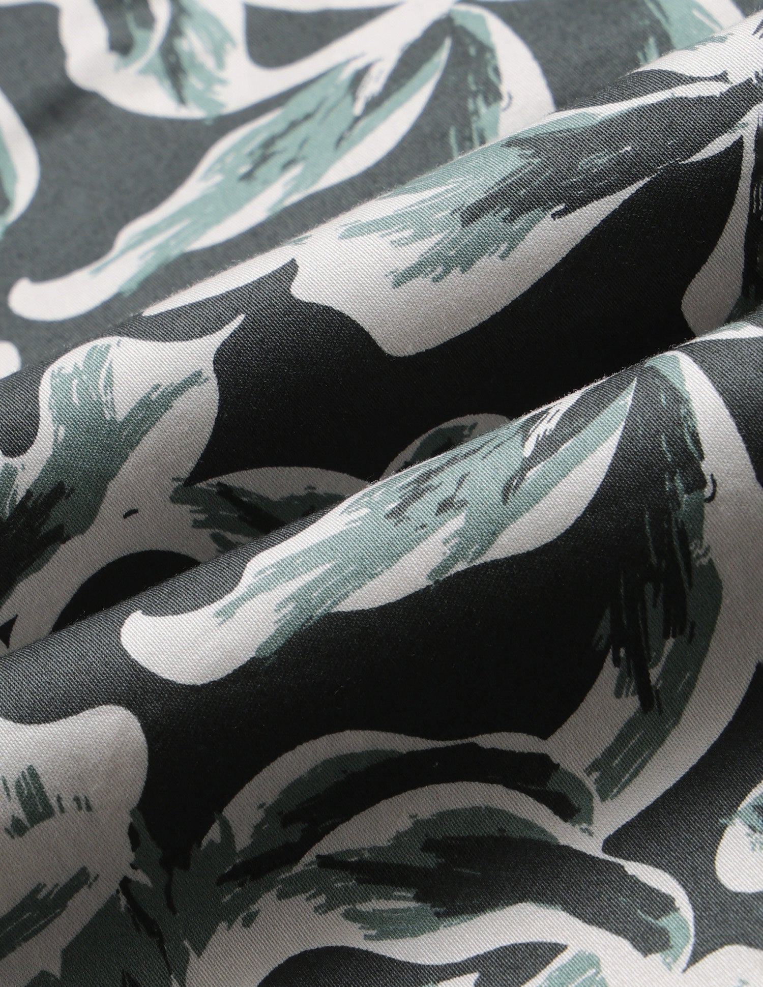 Abstract Printed Satin Shirt Olive - U.S. Polo Assn. India | Large