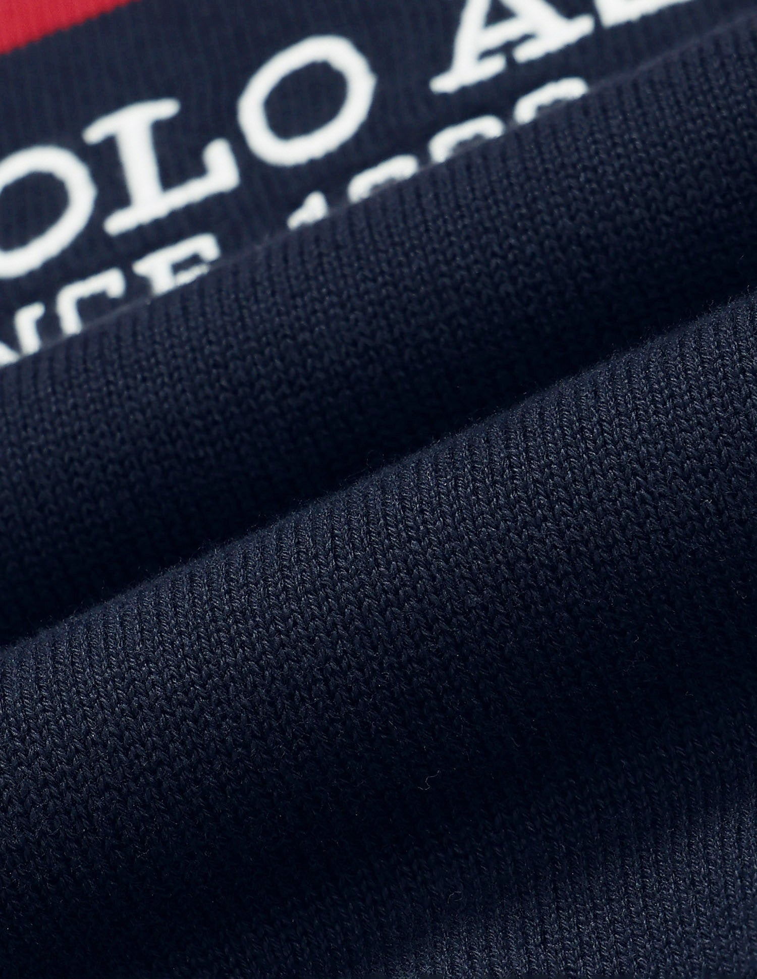 Brand Patterned Knit Regular Fit Sweater Navy - U.S. POLO ASSN. | Large