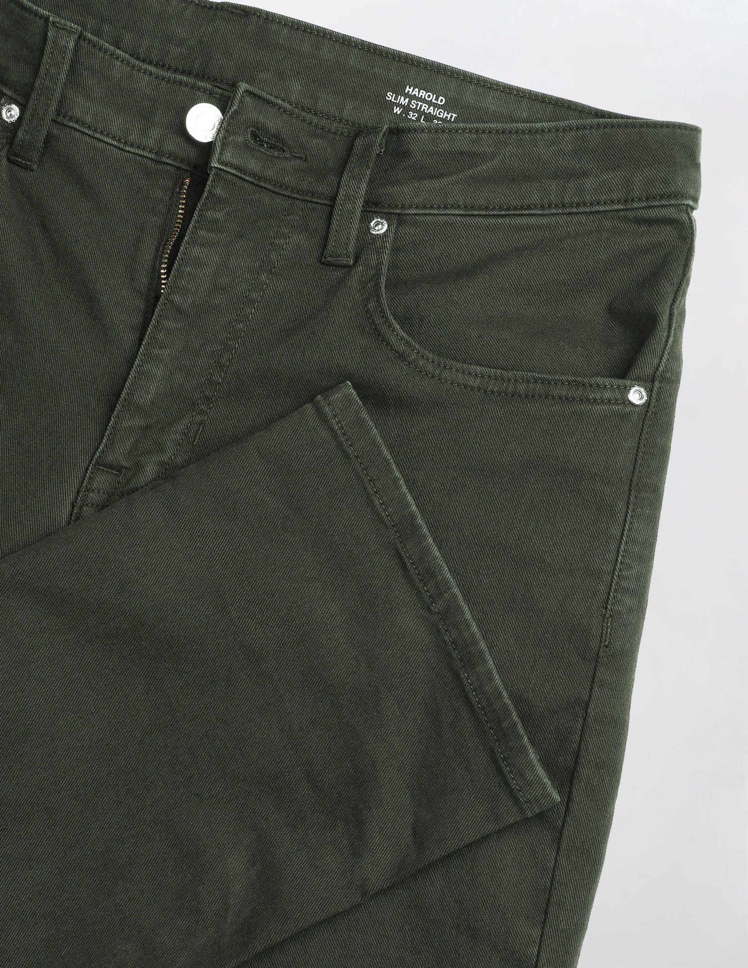 Solid Slim Straight Fit Jeans Green - U.S. Polo Assn. India | Large