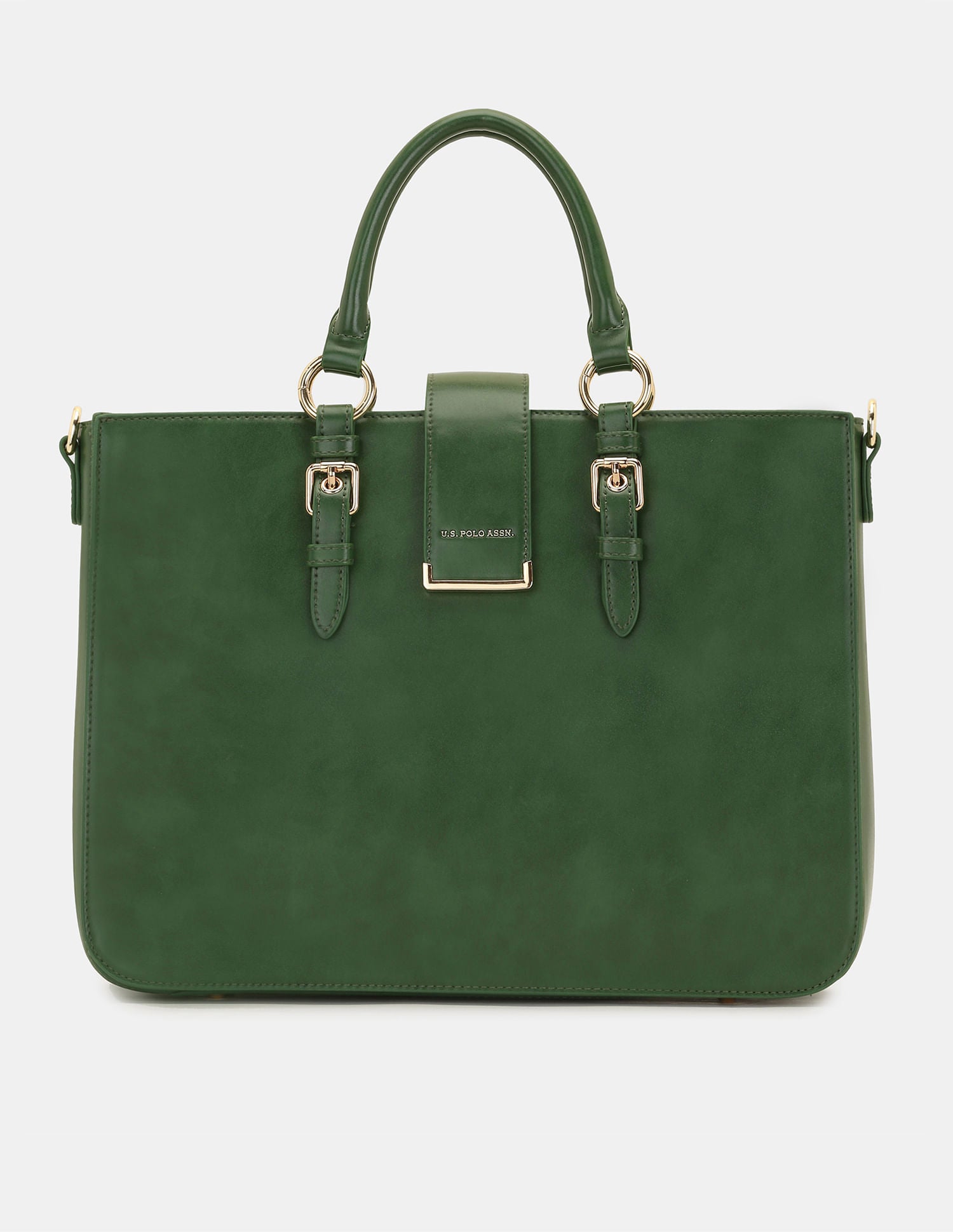 Women Bianca Tote Bag with Two Handles Green - U.S. POLO ASSN. | Large