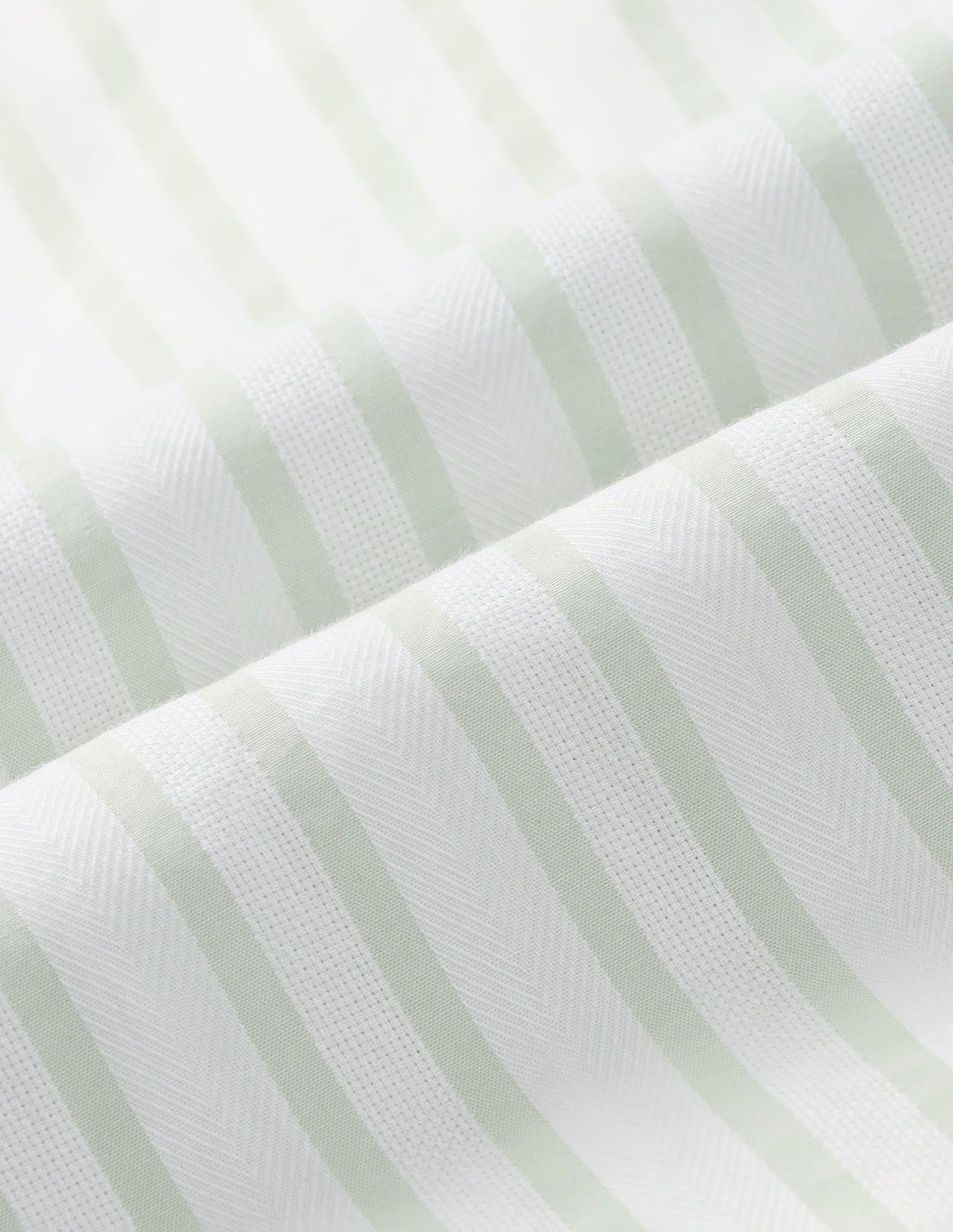 Tailored Fit Vertical Striped Shirt Light Green - U.S. Polo Assn. India | Large