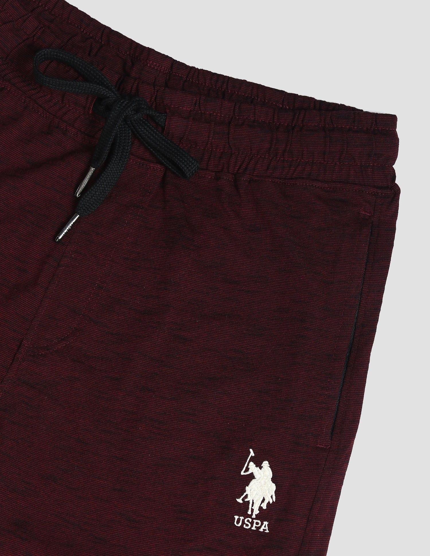 Comfort Fit Cotton Polyester I672 Lounge Track Pants - Pack Of 1 Wine - U.S. POLO ASSN. | Large