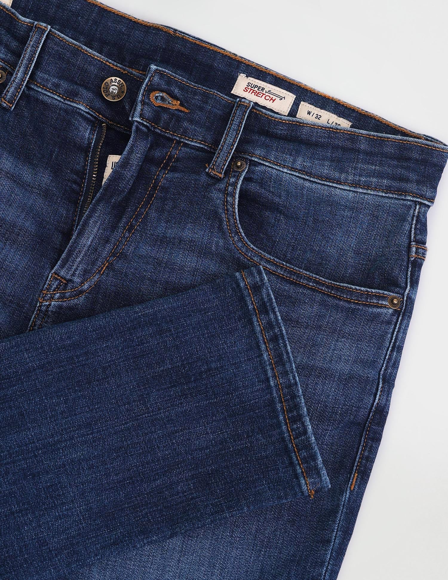 Henry Tapered Fit Blue Jeans Blue - U.S. POLO ASSN. | Large