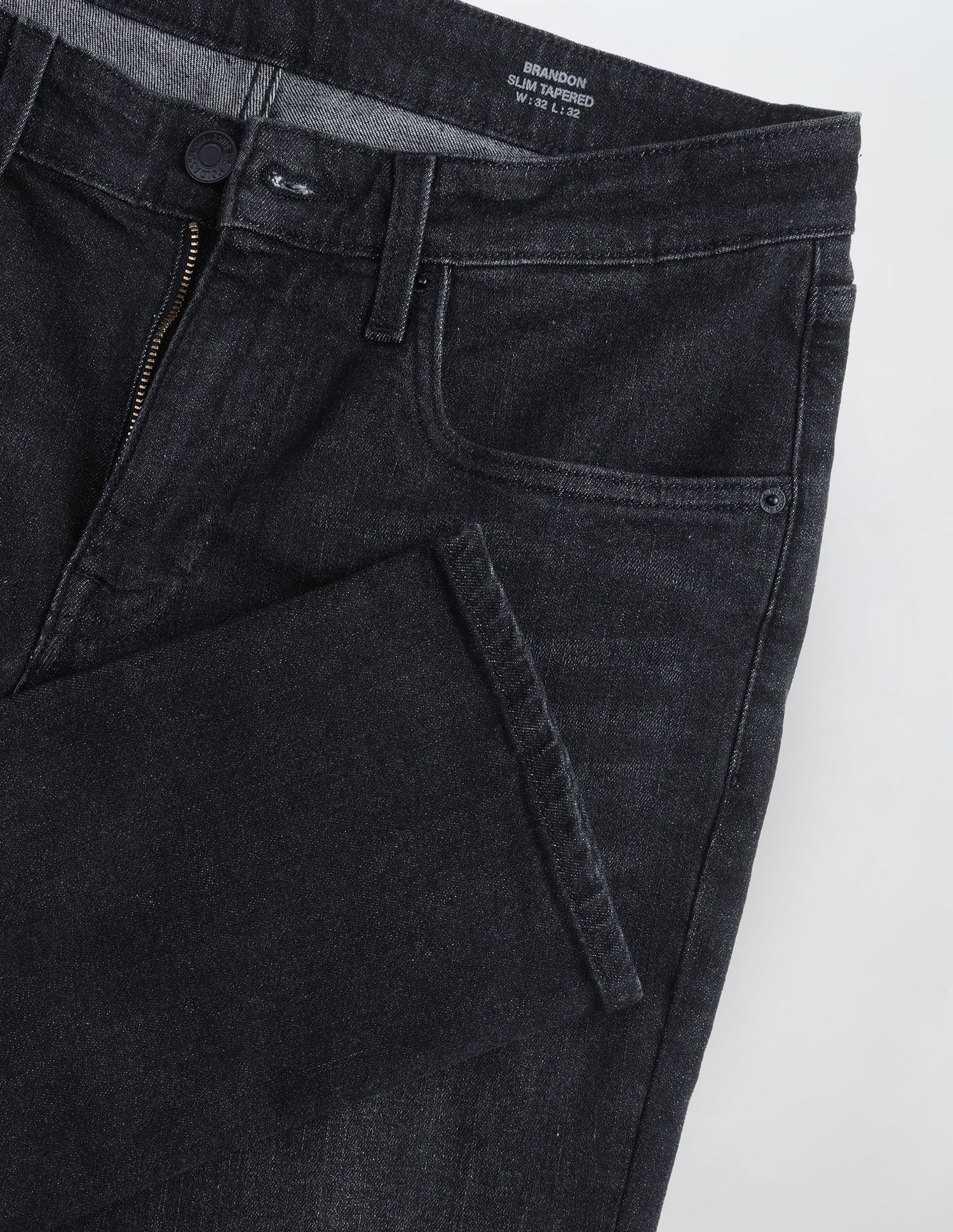 Brandon Slim Tapered Fit Black Jeans Black - U.S. Polo Assn. India | Large