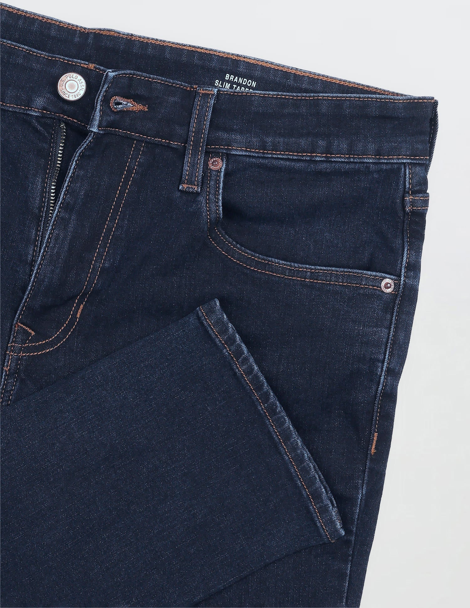 Solid Slim Fit Jeans Blue - U.S. Polo Assn. India | Large