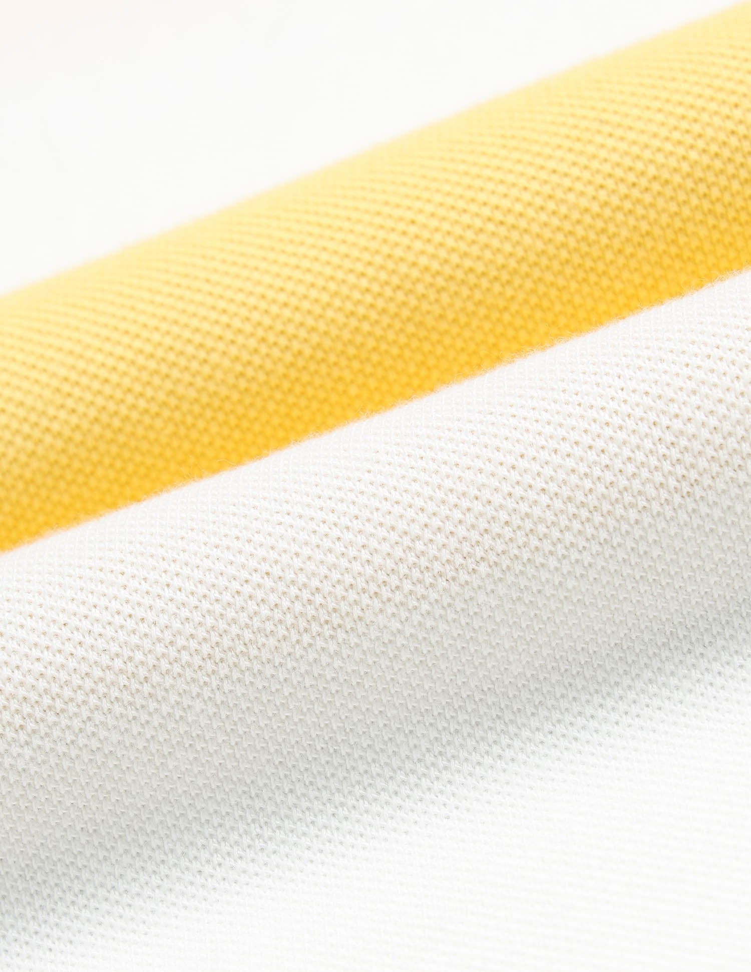Horizontal Stripes Pure Cotton Polo Shirt Light Yellow - U.S. Polo Assn. India | Large