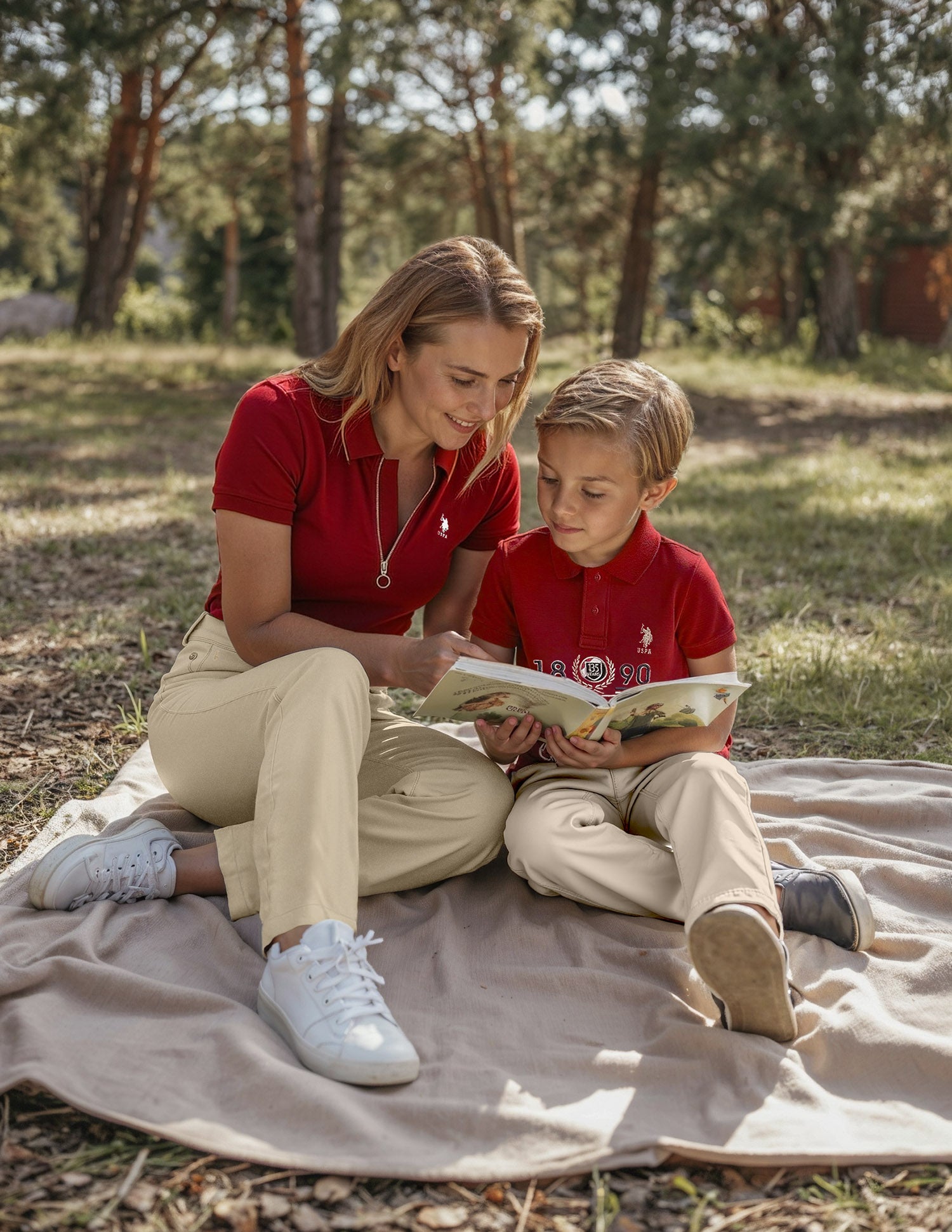 Boys Brand Printed Regular Fit Polo Shirt Red - U.S. POLO ASSN. | Large
