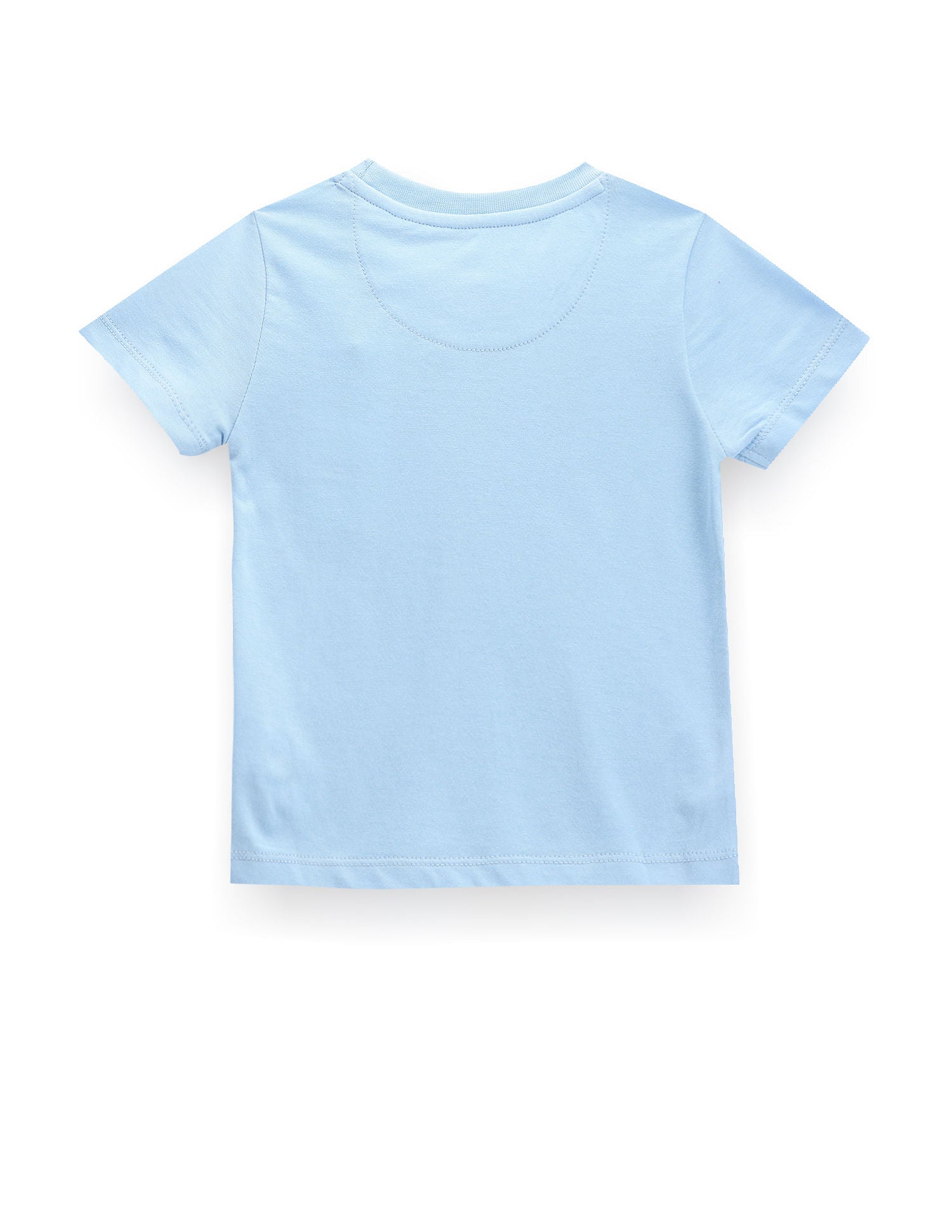 Boys Typographic Print Cotton T-Shirt Light Blue - U.S. POLO ASSN. | Large