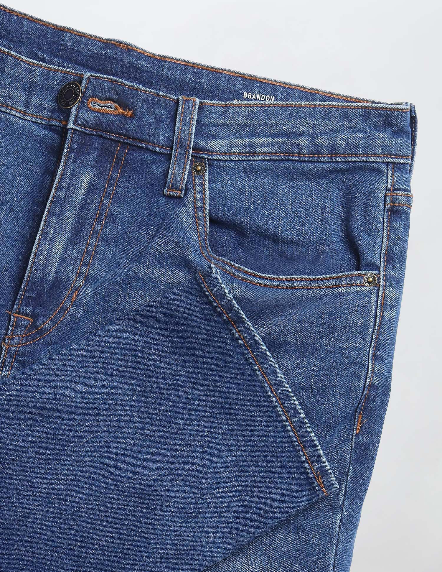 Brandon Slim-Tapered Fit Blue Jeans Indigo - U.S. Polo Assn. India | Large