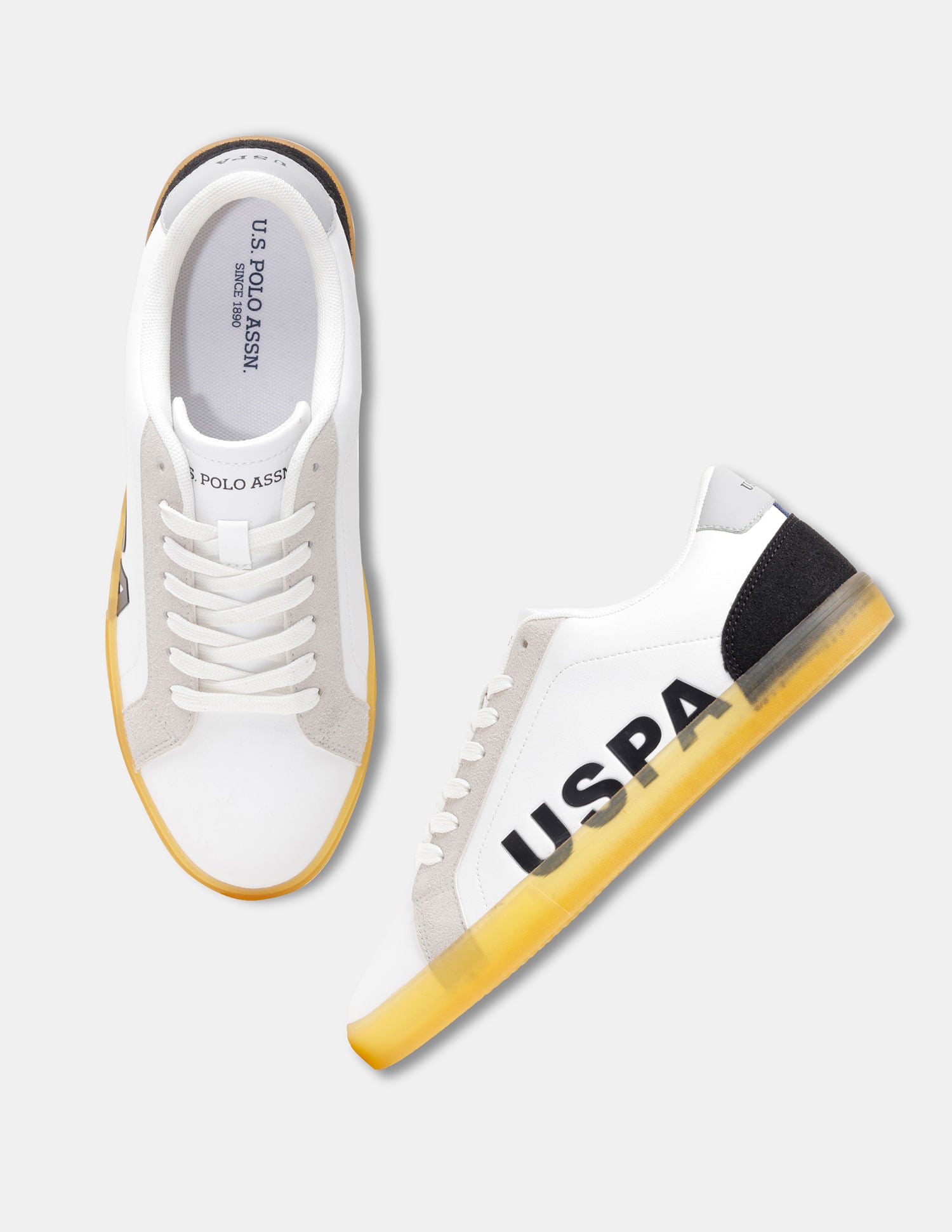 Men Ragnar Round Toe Sneakers White - U.S. POLO ASSN. | Large