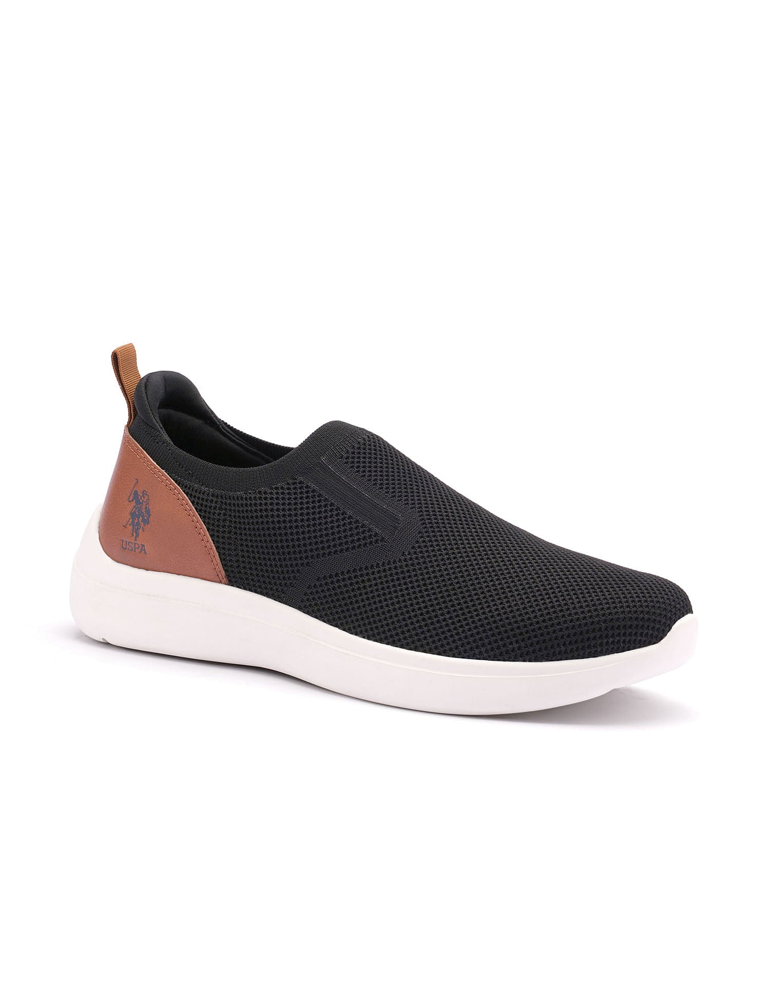 Men Tenore 2.0 Black Uspa Sport  Sneaker Slip On Black - U.S. Polo Assn. India | Large