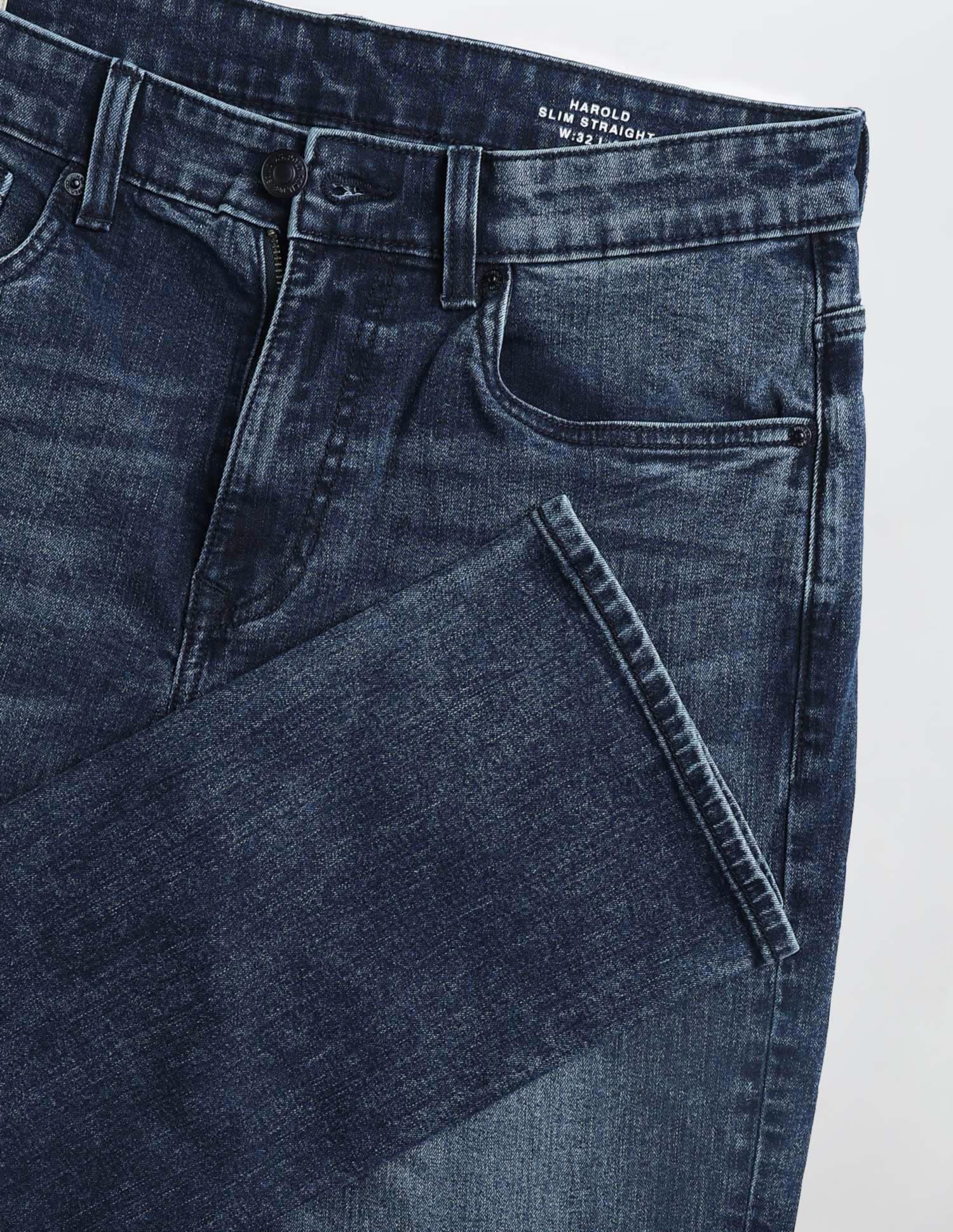 Harold Slim Straight Fit Blue Jeans Indigo - U.S. POLO ASSN. | Large