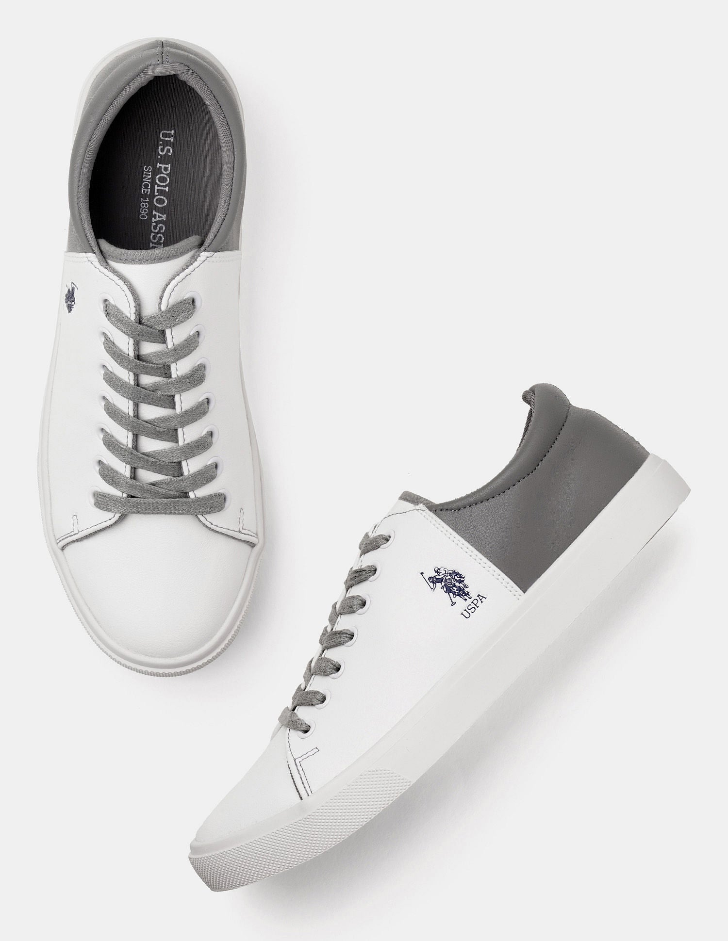 Men Round Toe Panal 2.0 Sneakers Off White - U.S. POLO ASSN. | Large