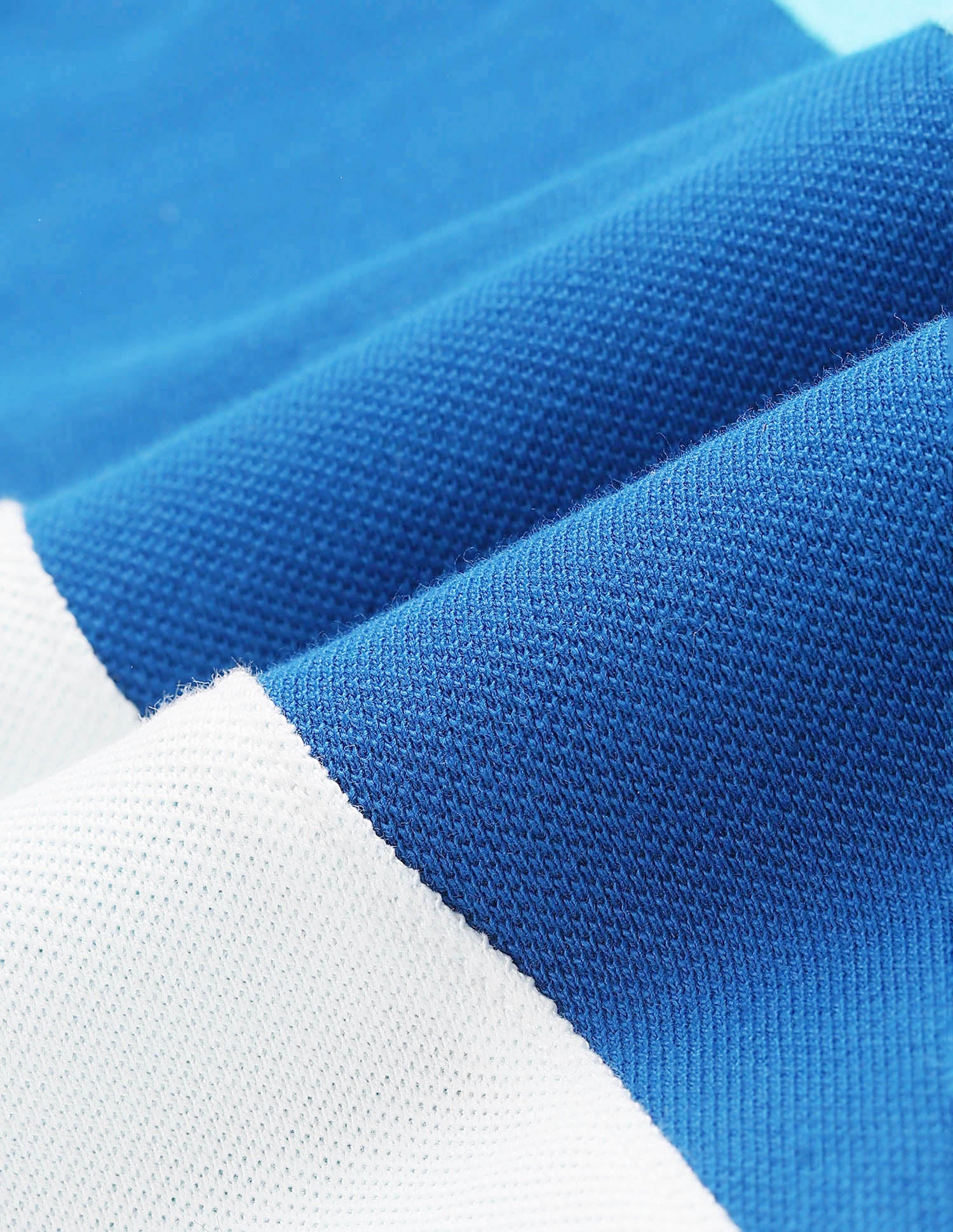 Colour Block Cotton Polo Shirt Aqua - U.S. POLO ASSN. | Large