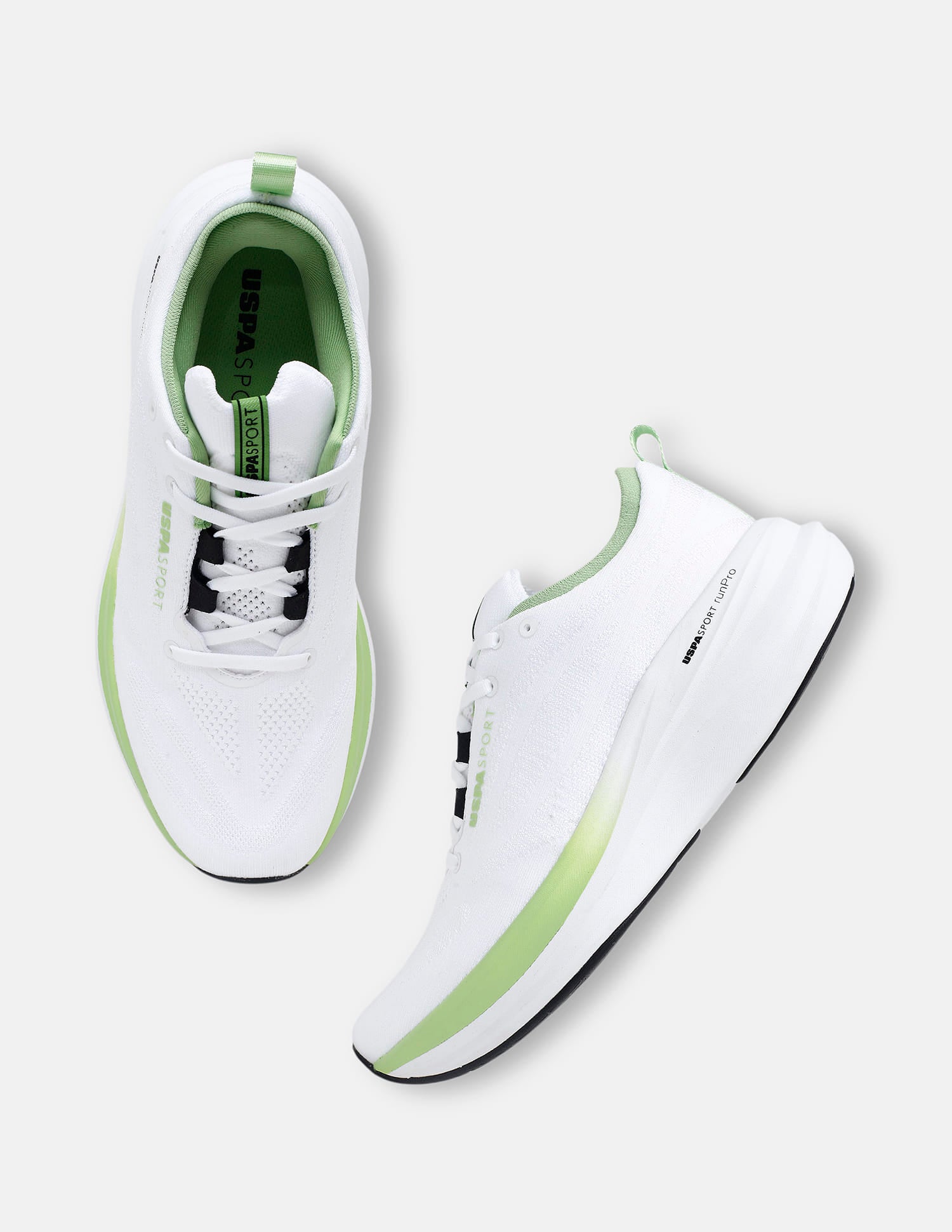 Quarette Runner Lace-Ups Running Shoes White - U.S. Polo Assn. India | Large