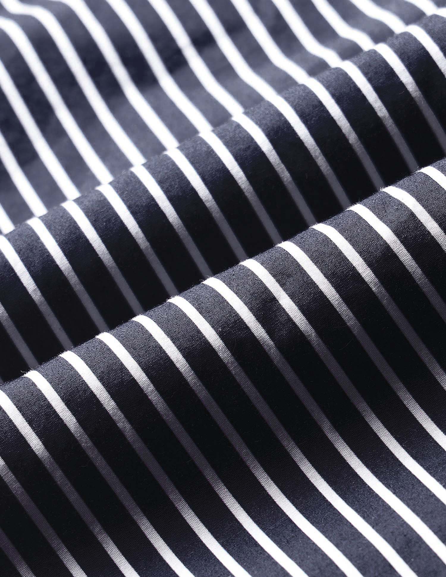 Vertical Striped Tailored Fit Shirt Navy - U.S. POLO ASSN. | Large