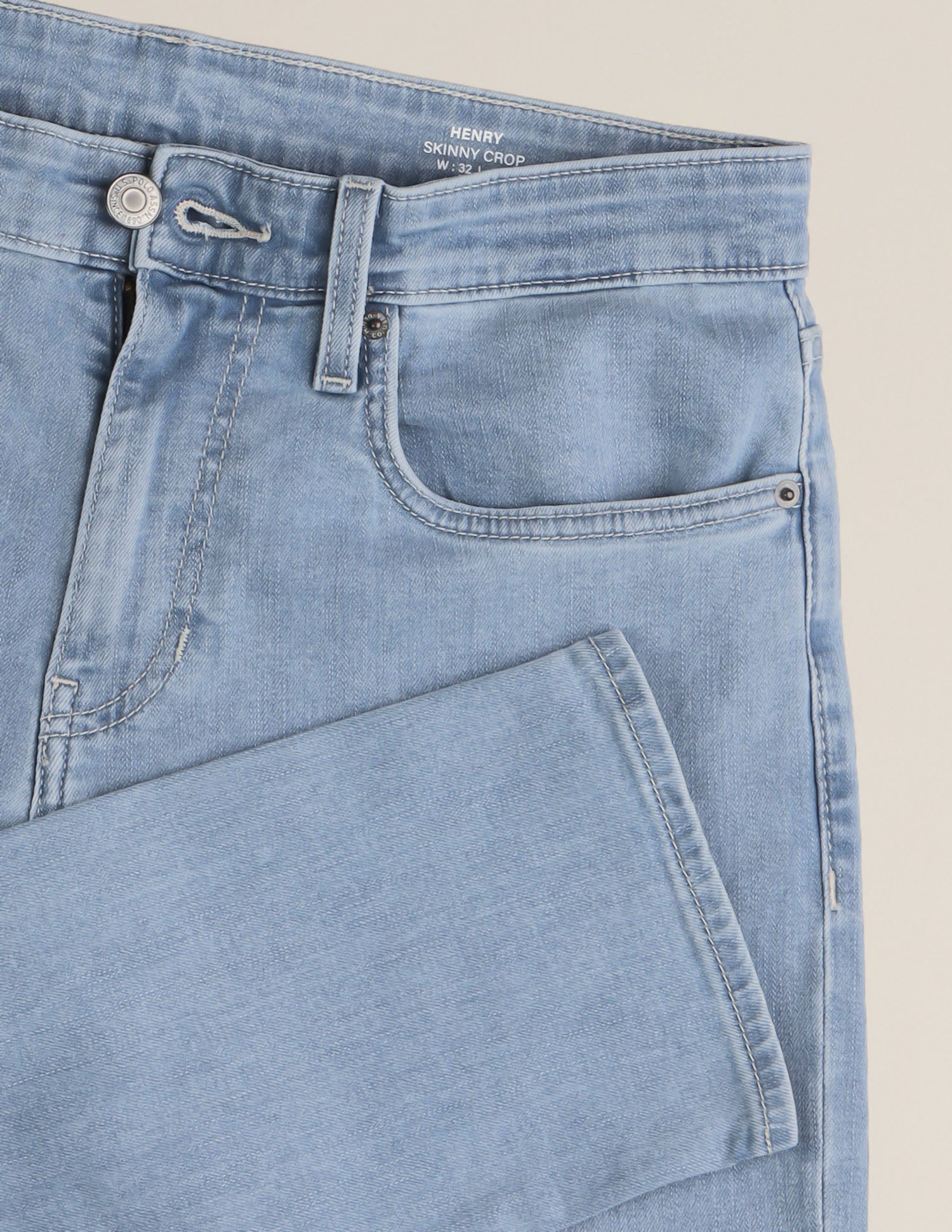Henry Tapered Fit Blue Jeans Light Blue - U.S. Polo Assn. India | Large