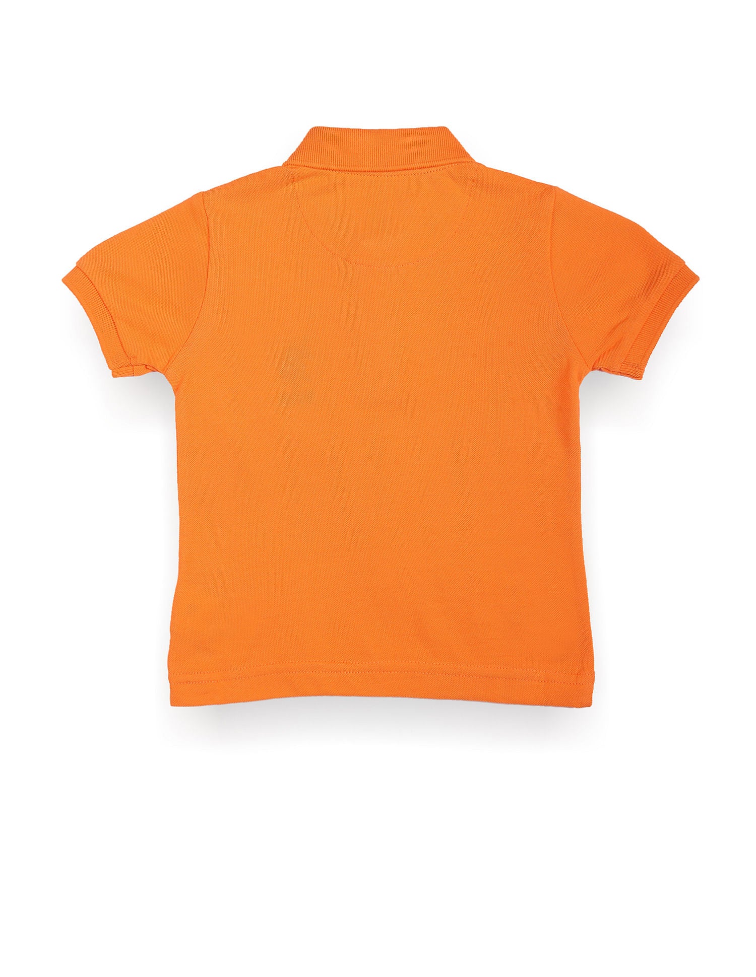 Pure Cotton Solid Polo Shirt Orange - U.S. POLO ASSN. | Large