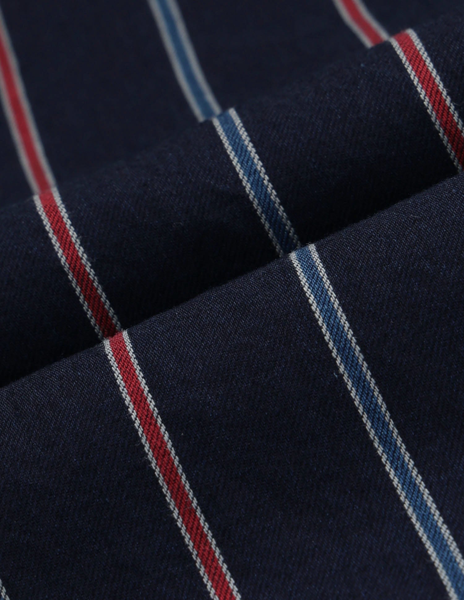 Vertical Striped Twill Shirt Indigo - U.S. Polo Assn. India | Large