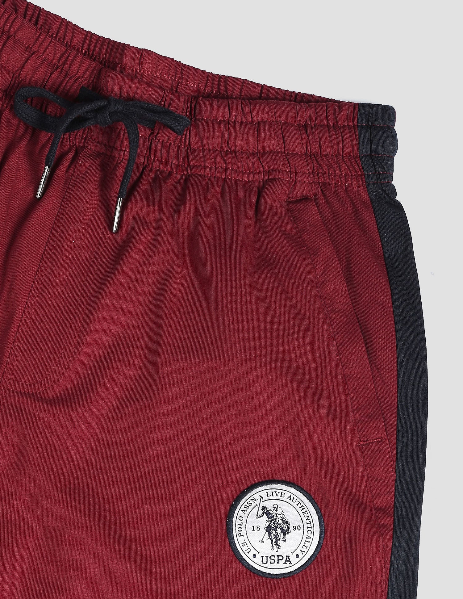 Comfort Fit Cotton Polyester I669 Lounge Track Pants - Pack Of 1 Maroon - U.S. POLO ASSN. | Large