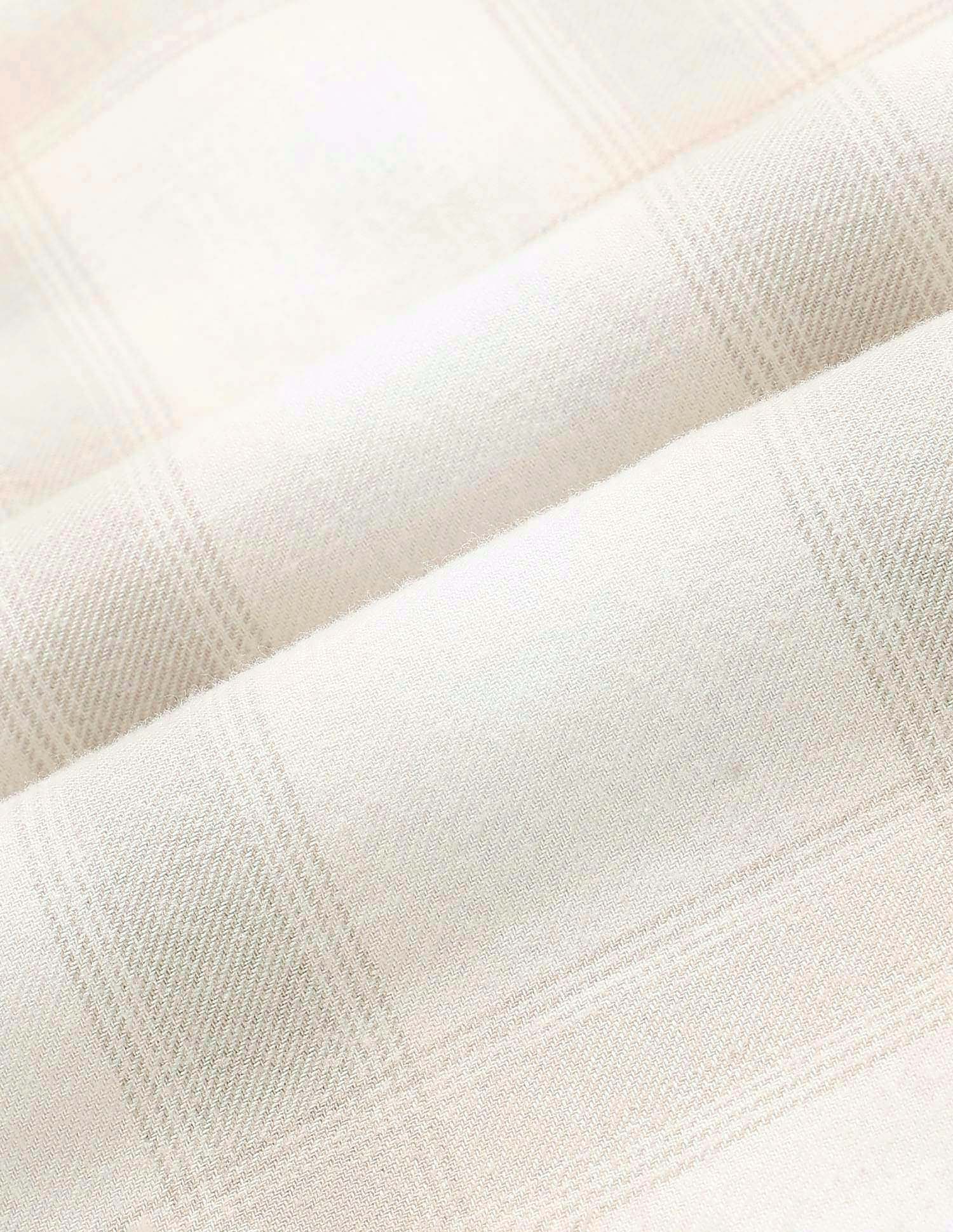 Twill Tartan Checked Shirt Beige - U.S. POLO ASSN. | Large