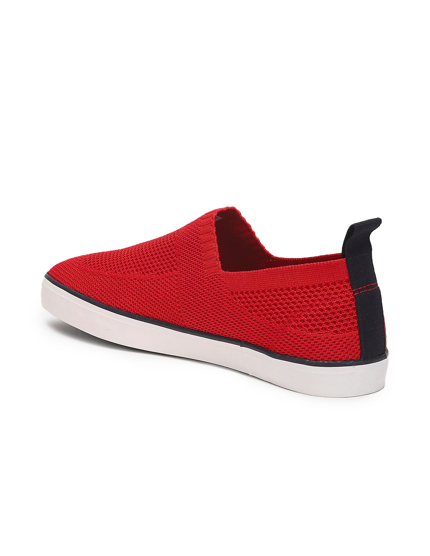 Men Low Top Premium Knit Octavia Slip On Shoes Red - U.S. Polo Assn. India | Large