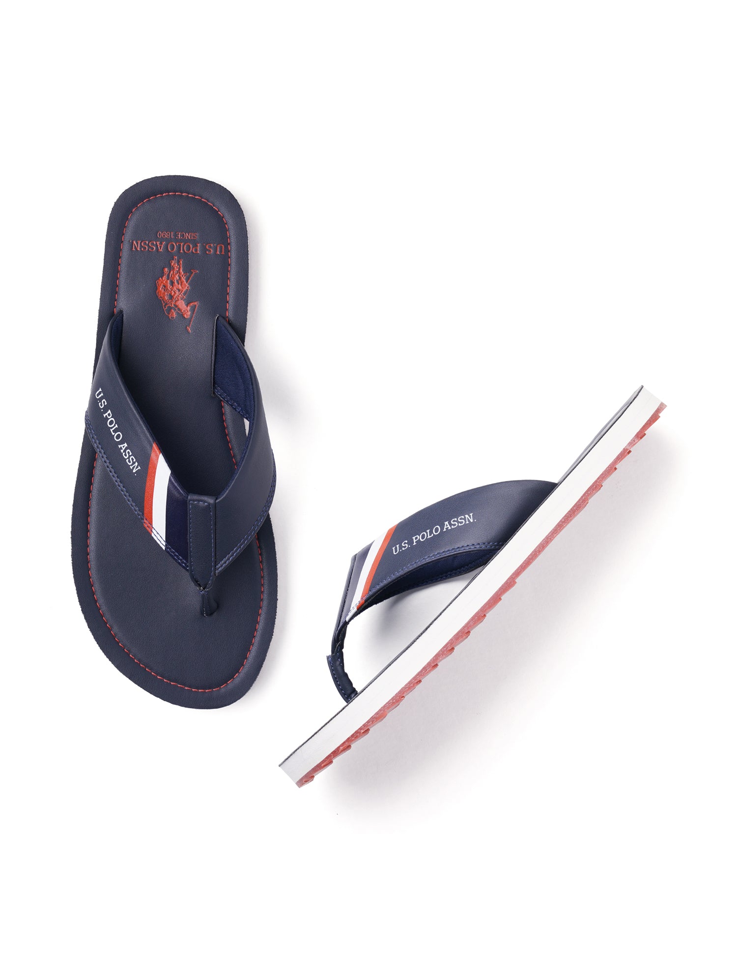 Men Patt 3 Slippers Navy - U.S. POLO ASSN. | Large