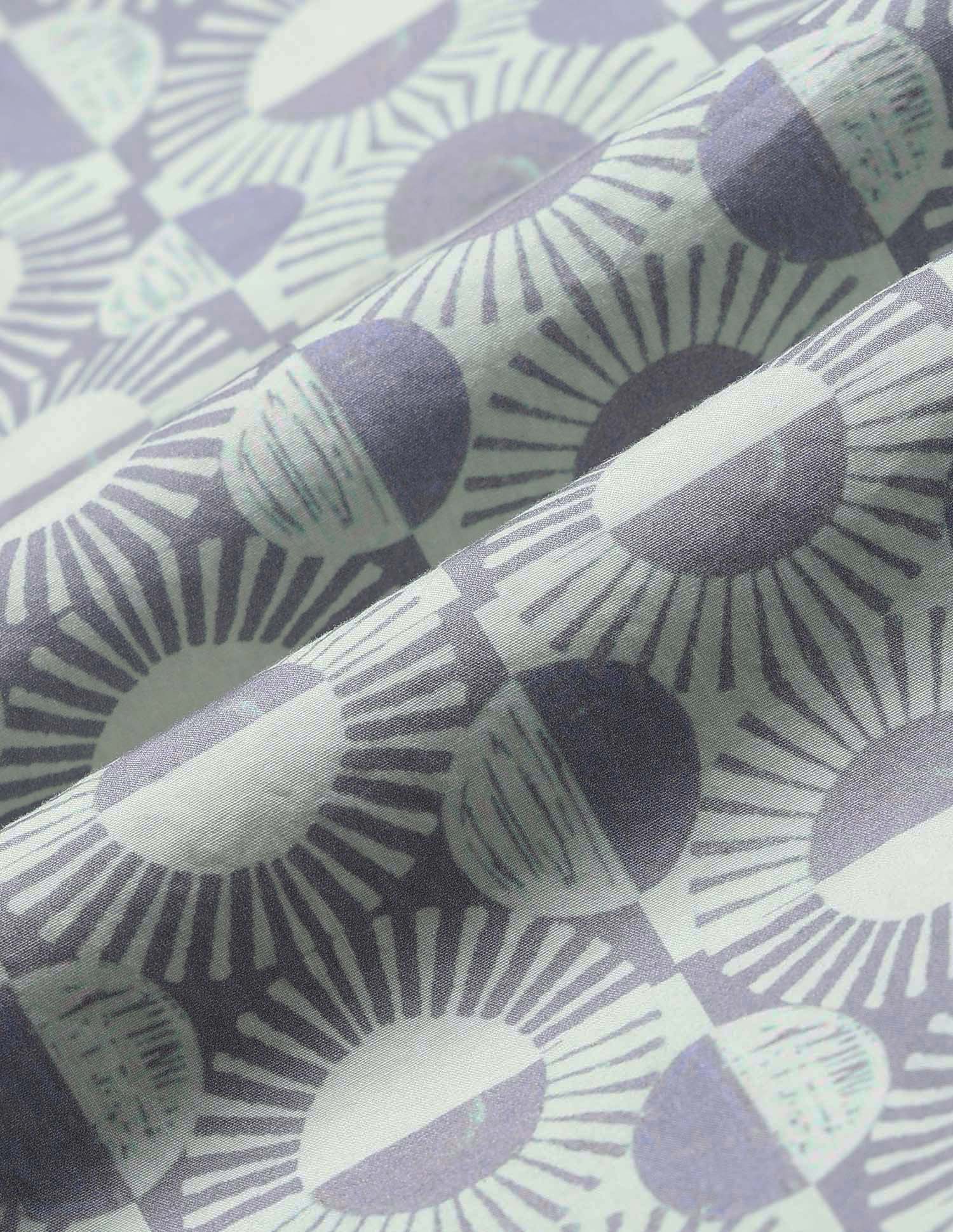 Poplin Geometric Printed Shirt Grey - U.S. Polo Assn. India | Large