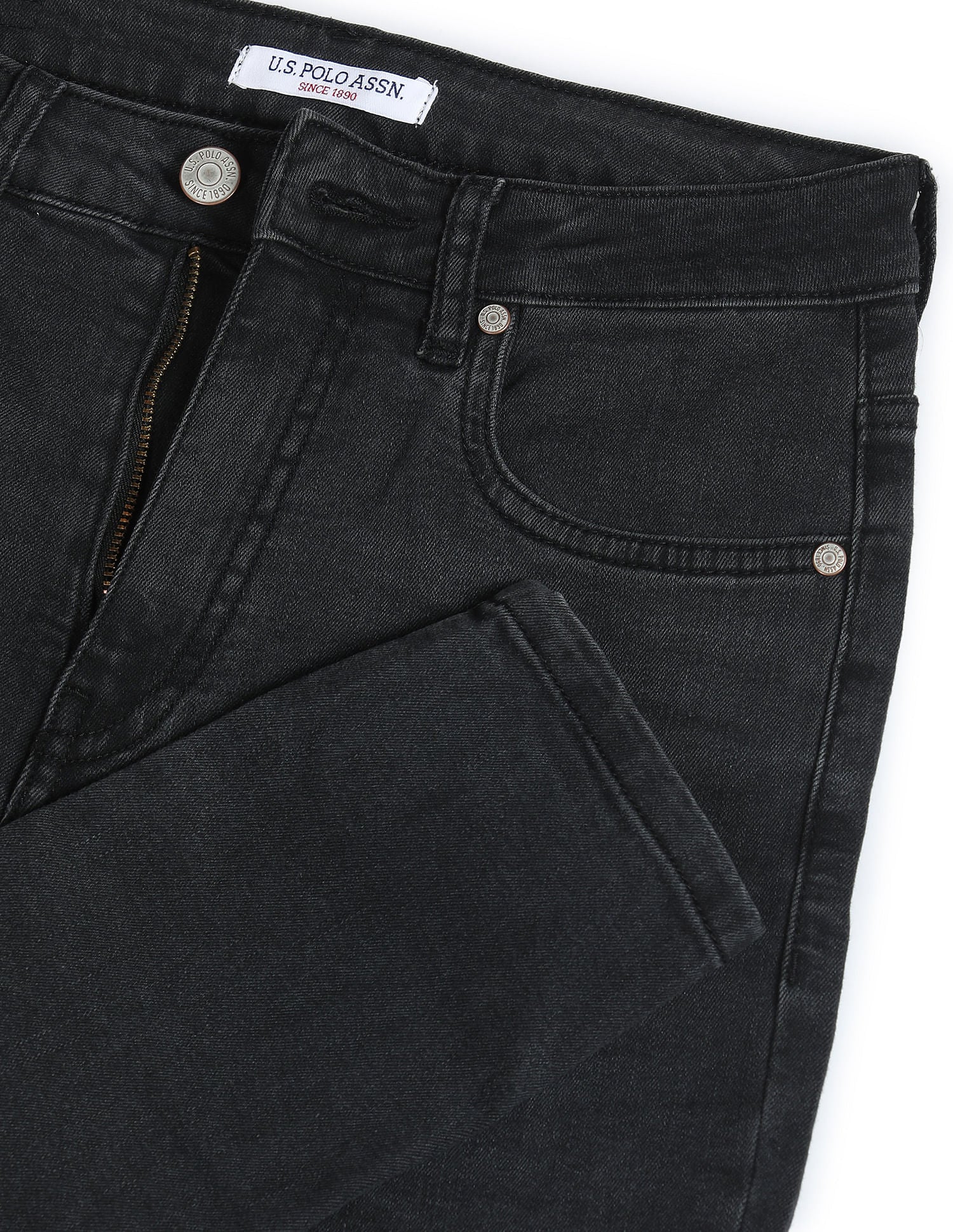 Skinny Fit Twill Jeans Dark Grey - U.S. Polo Assn. India | Large