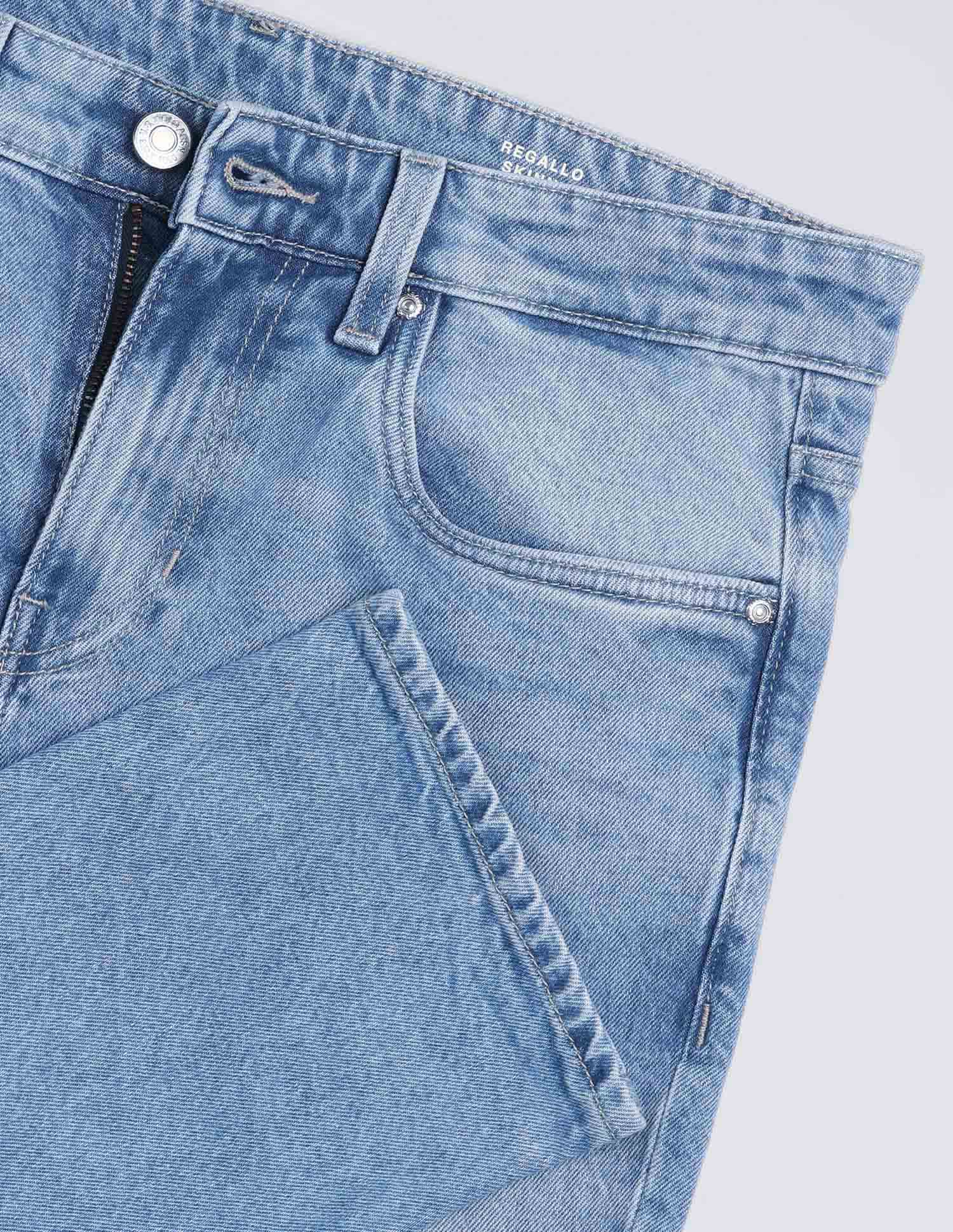 Regallo Skinny Fit Blue Jeans Light Blue - U.S. POLO ASSN. | Large