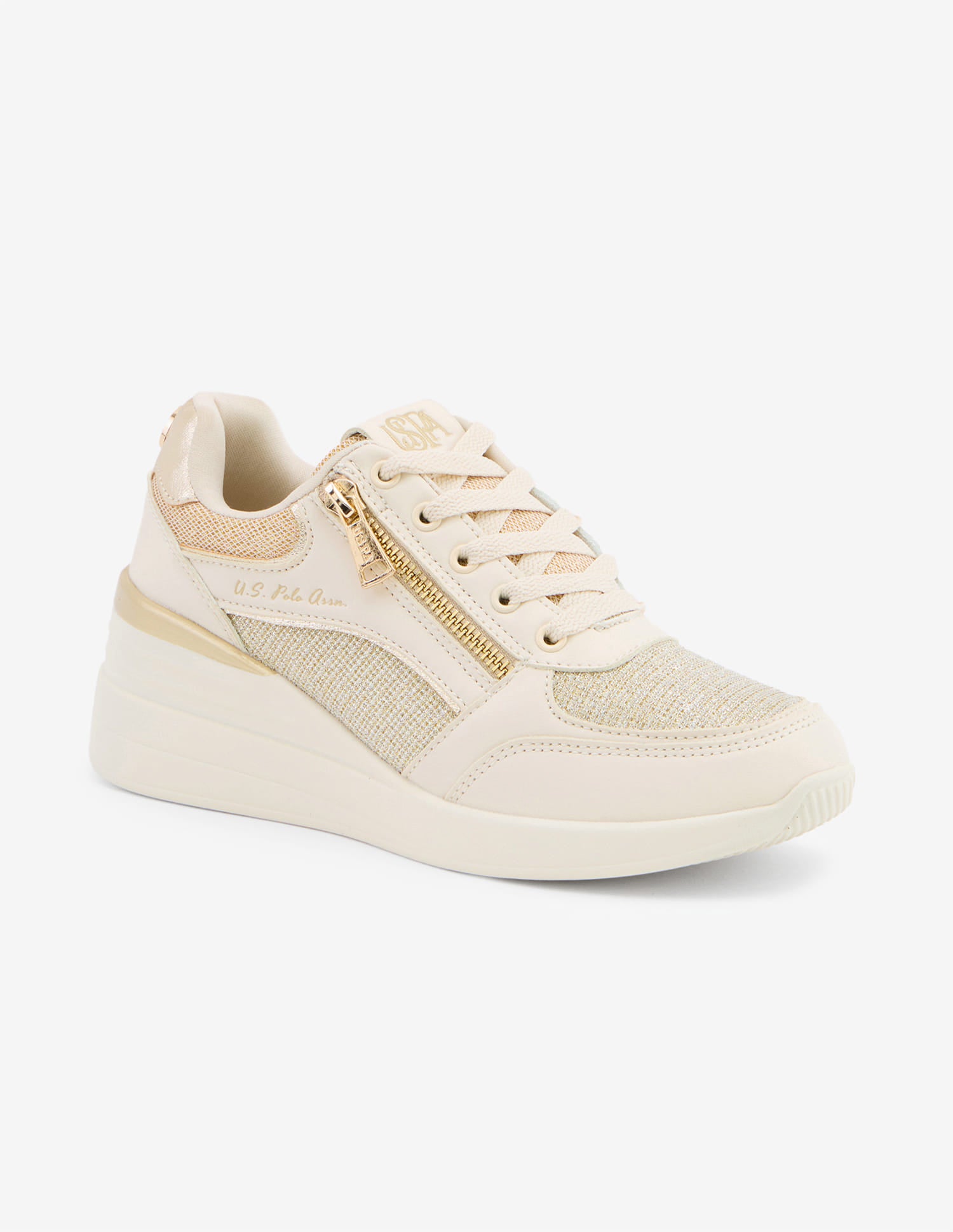 Liora 2.0 Light Weight Glitter Sneakers Gold - U.S. Polo Assn. India | Large