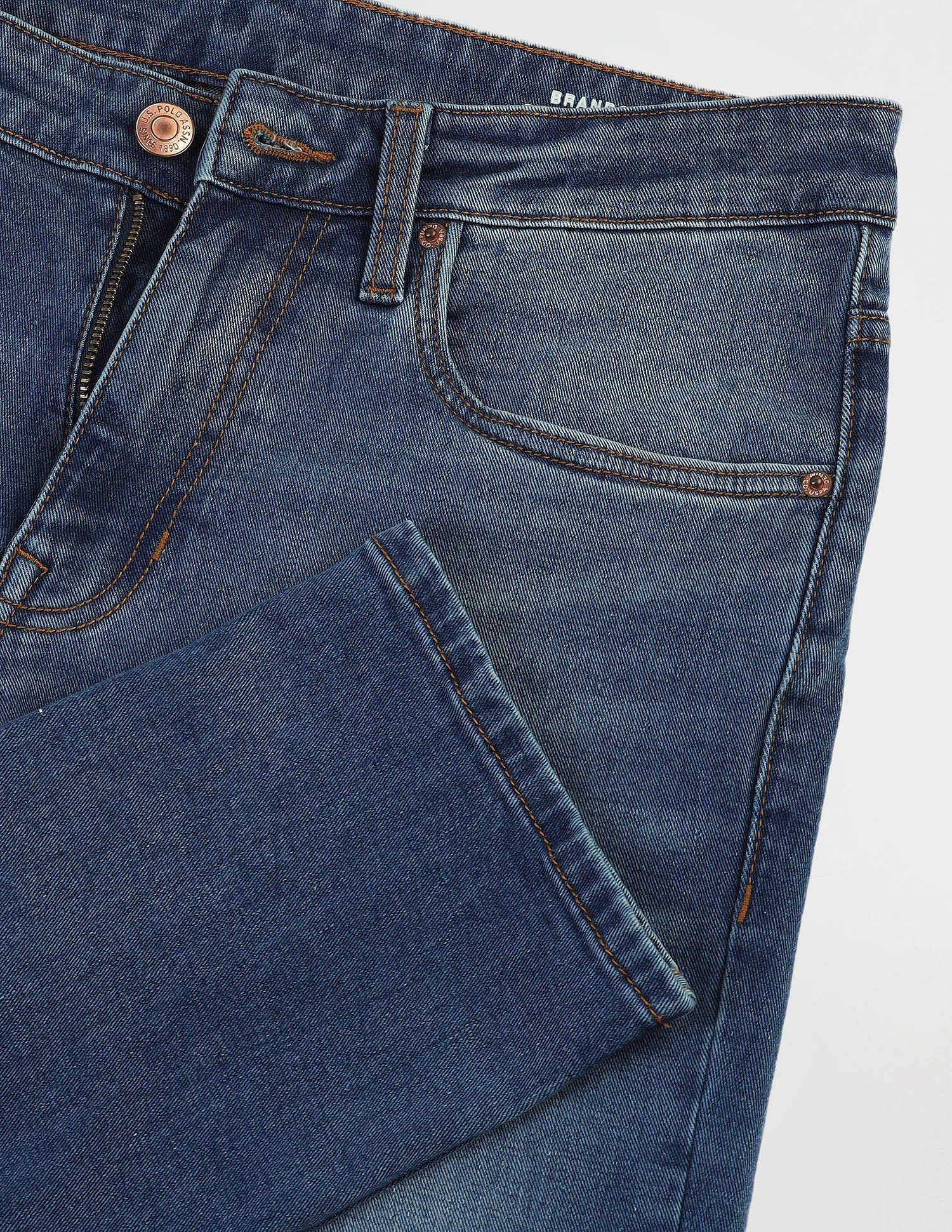 Brandon Slim Tapered Blue Jeans Blue - U.S. Polo Assn. India | Large