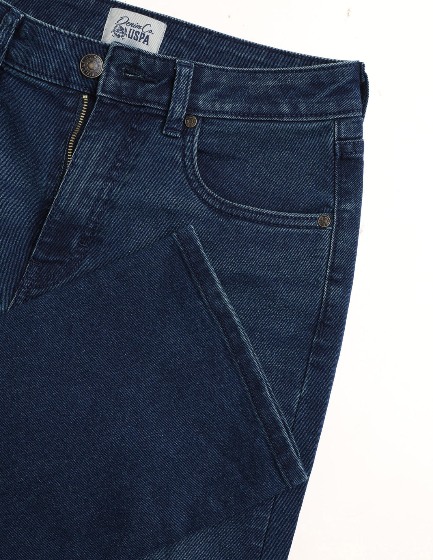 High Rise Straight Fit Jeans Blue - U.S. Polo Assn. India | Large