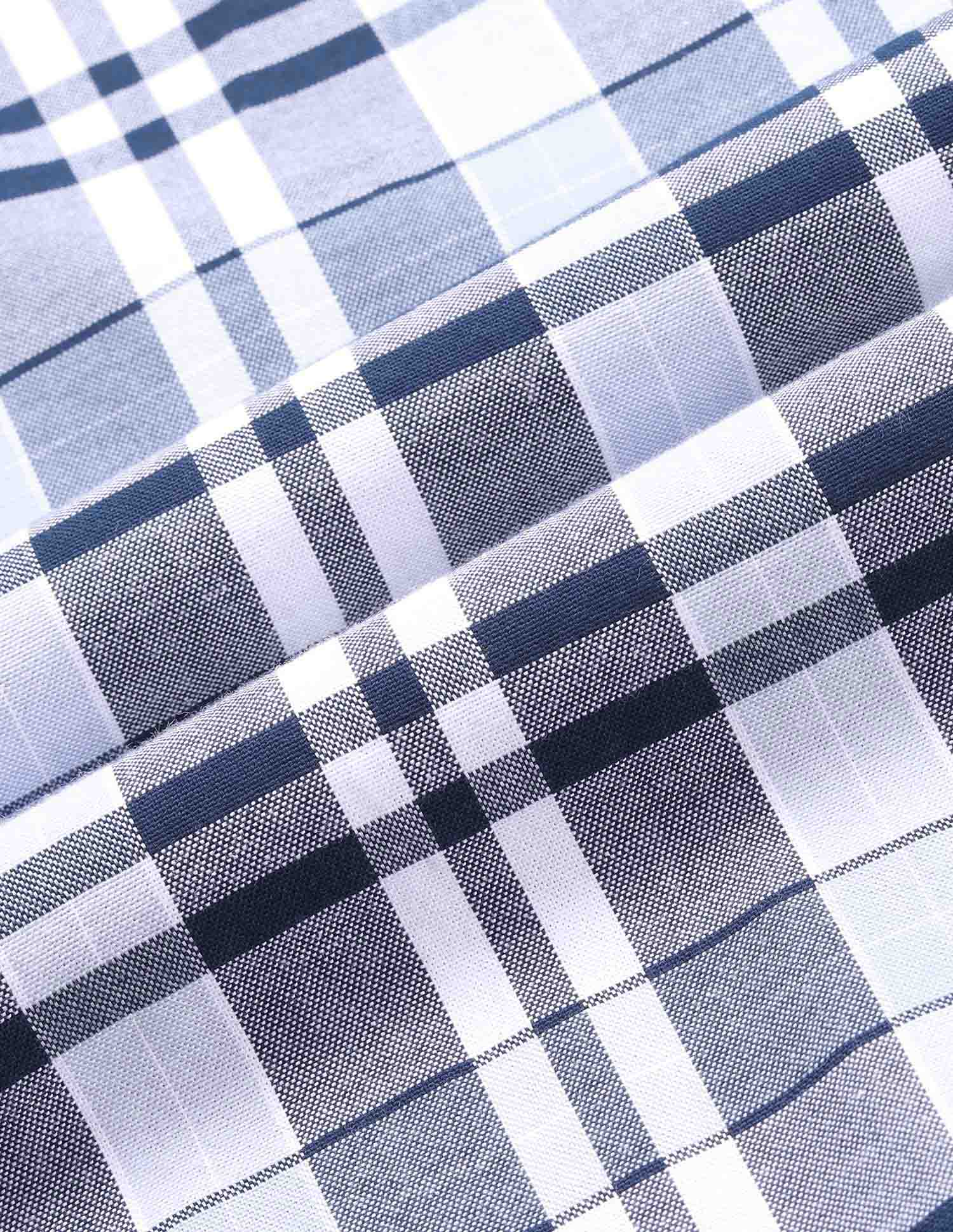 Plaid Checked Tailored Fit Shirt Navy - U.S. Polo Assn. India | Large