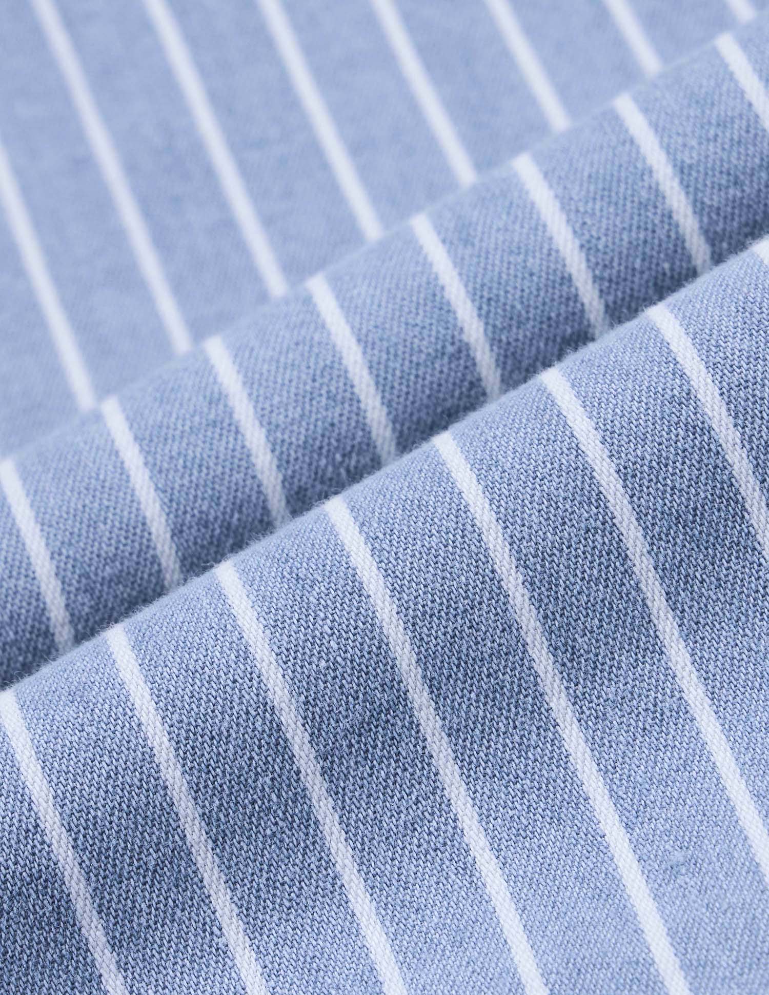 Vertical Striped Twill Shirt Indigo - U.S. Polo Assn. India | Large