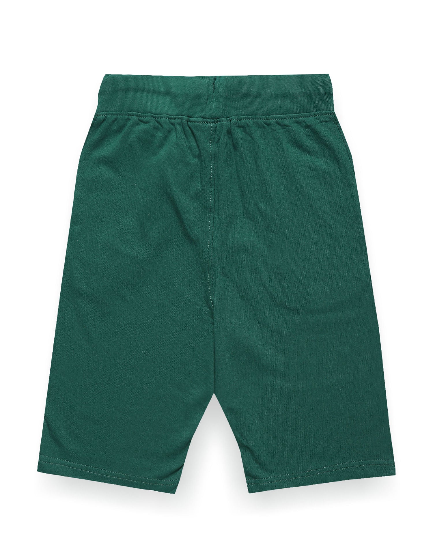 Elasticized Waist Cotton Shorts Green - U.S. POLO ASSN. | Large