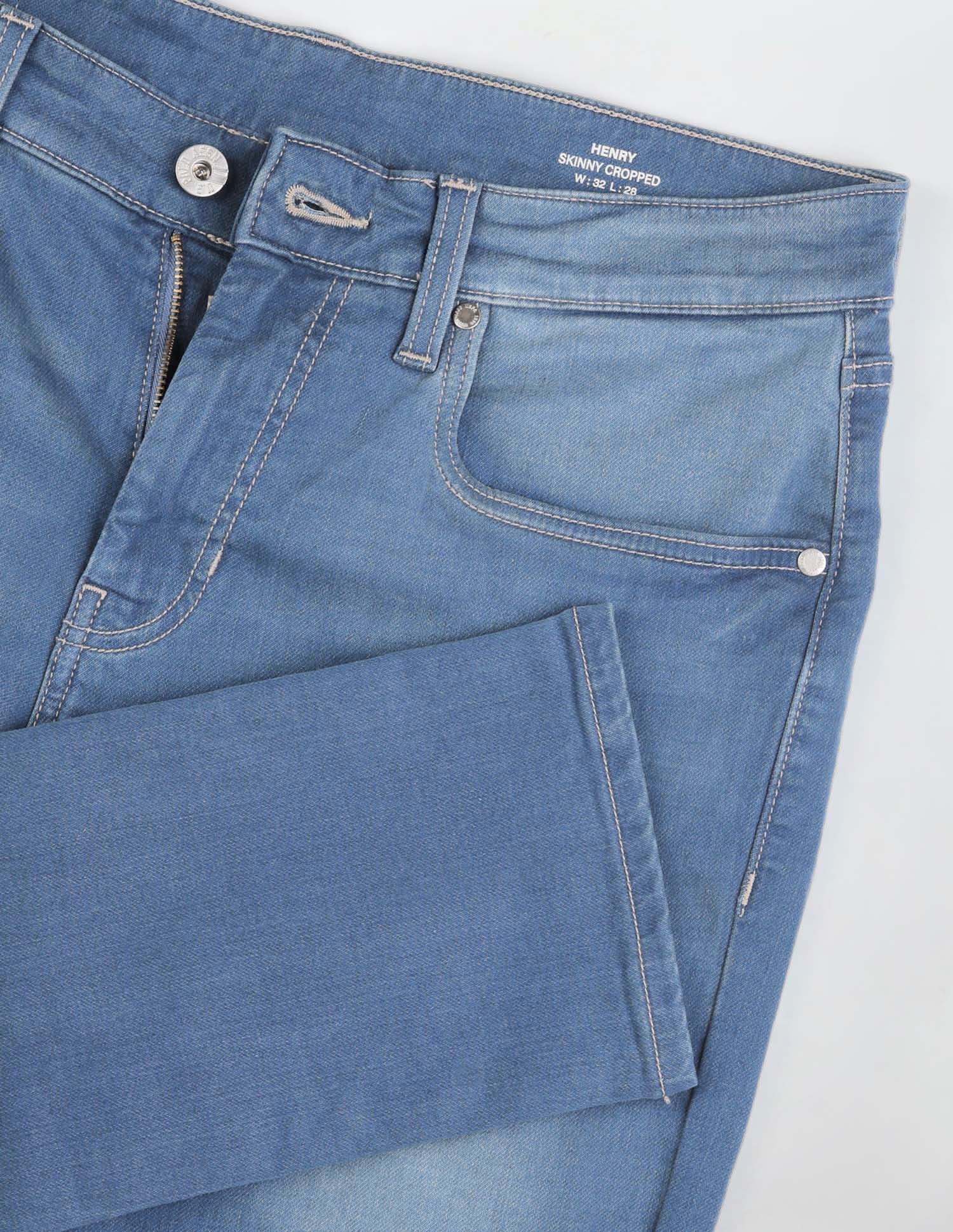 Henry Tapered Fit Blue Jeans Light Blue - U.S. POLO ASSN. | Large