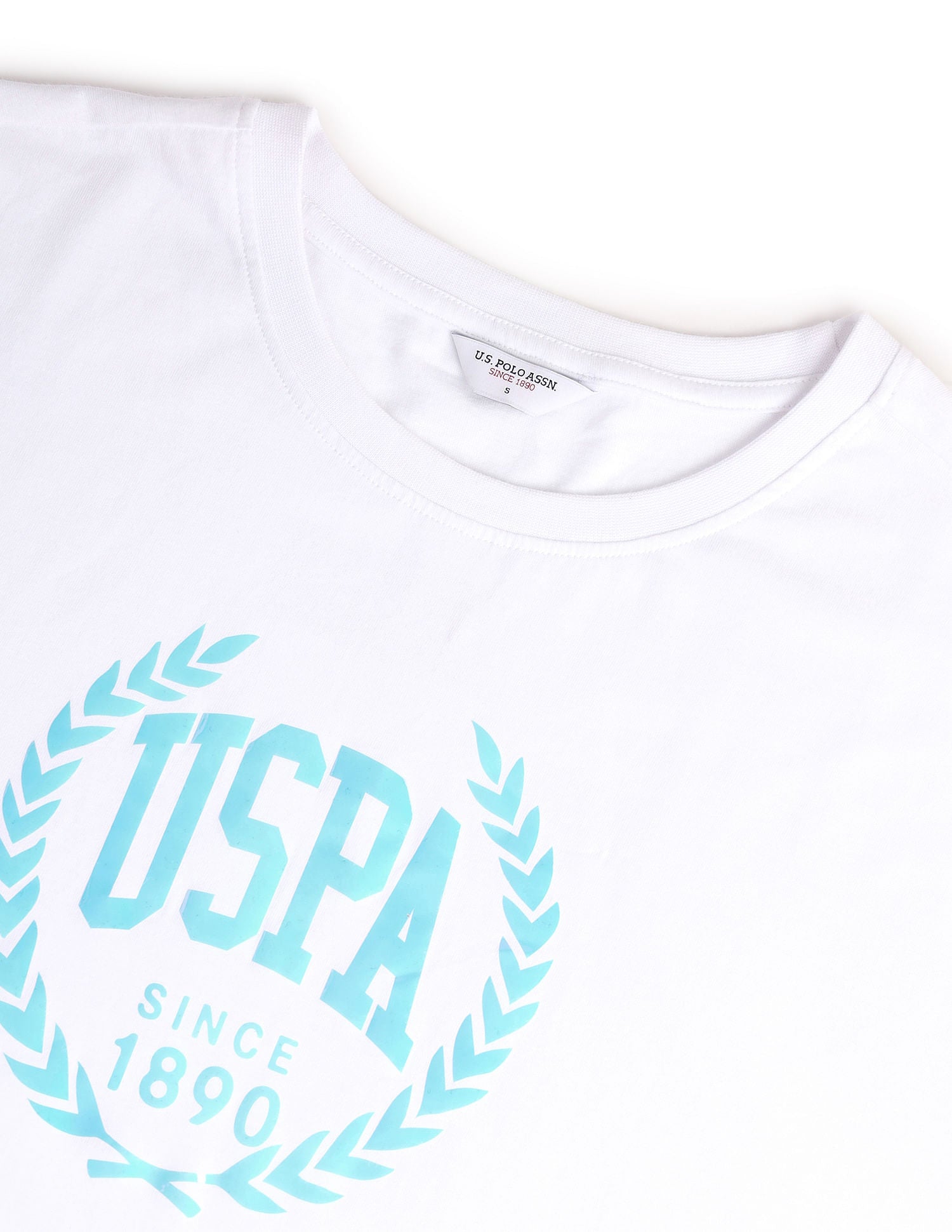 Brand Print Boxy T-Shirt White - U.S. POLO ASSN. | Large