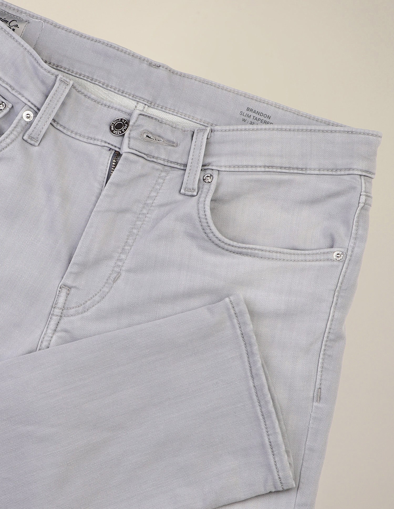 Brandon Slim-Tapered Fit Grey Jeans Washed Grey - U.S. Polo Assn. India | Large