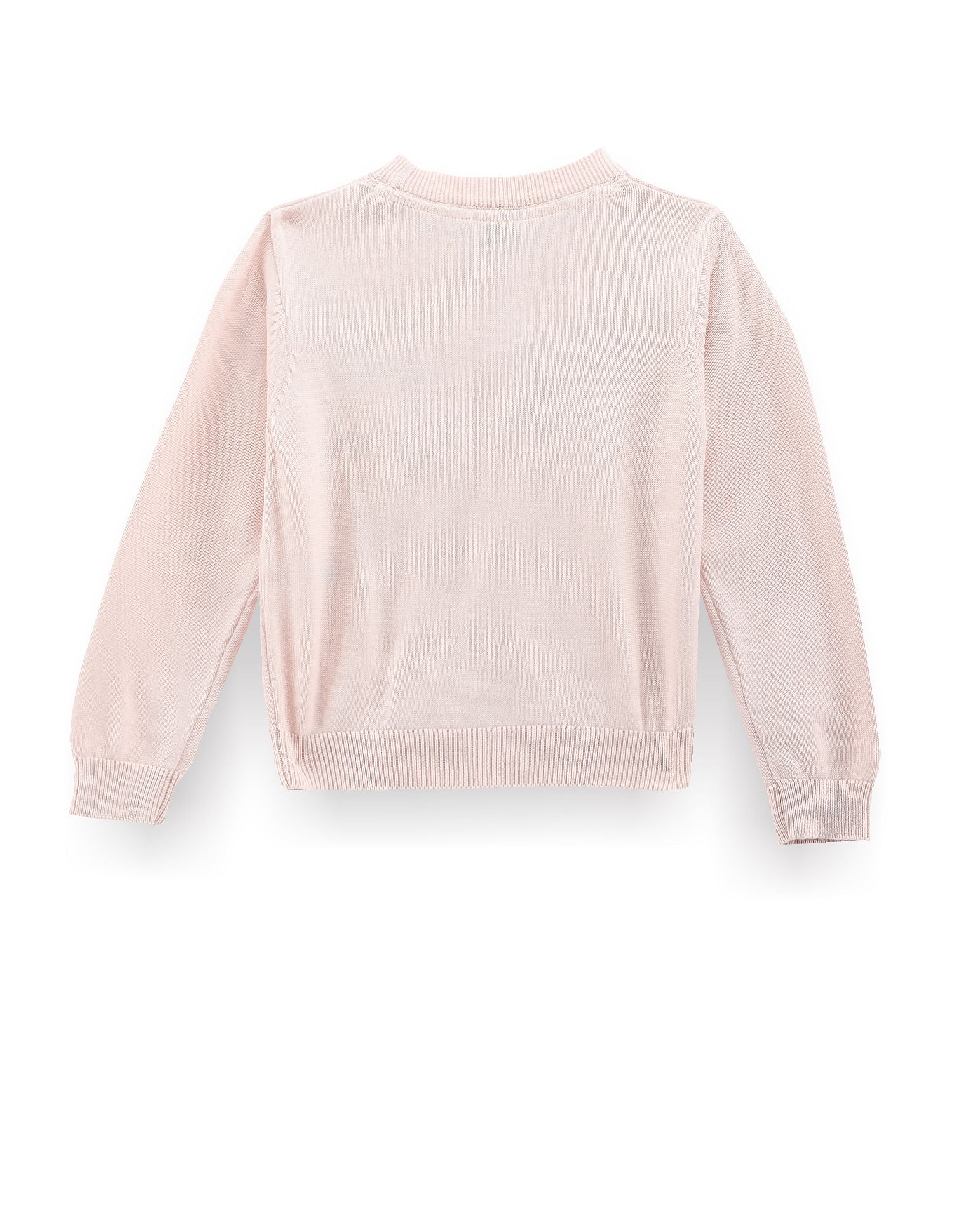 Girls Flip Sequin Sweater Light Pink - U.S. POLO ASSN. | Large