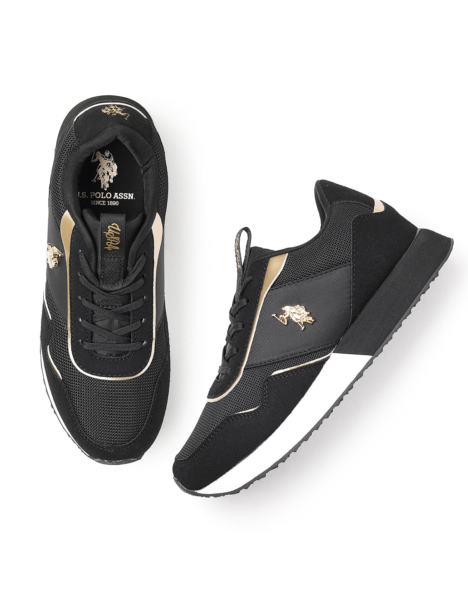 Colour Block Judy Sneakers Black - U.S. POLO ASSN. | Large