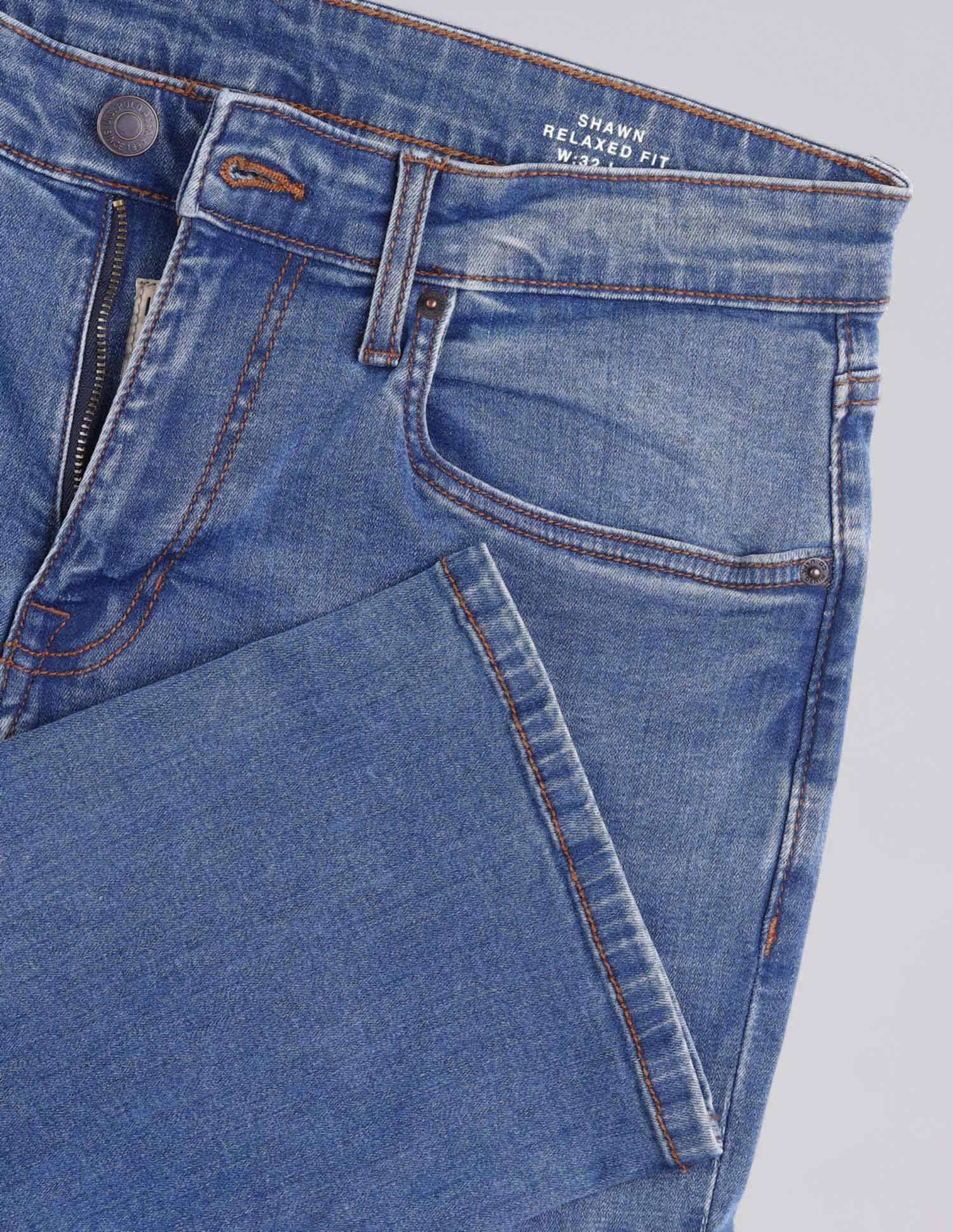Shawn Relaxed Fit Blue Jeans Blue - U.S. Polo Assn. India | Large
